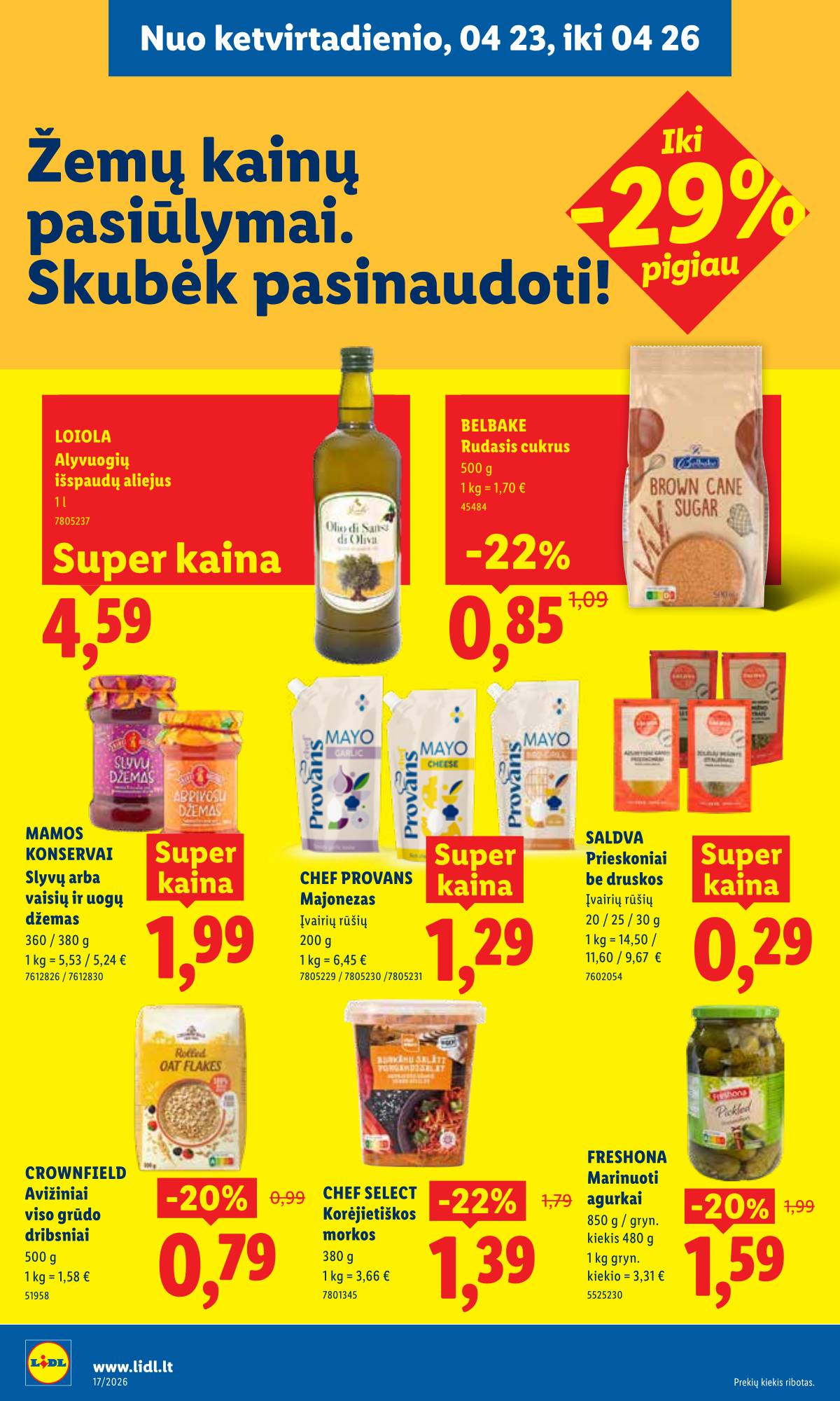 Lidl - LIDL SAVAITĖS Maisto prekių akcijų leidinys 26 puslapis