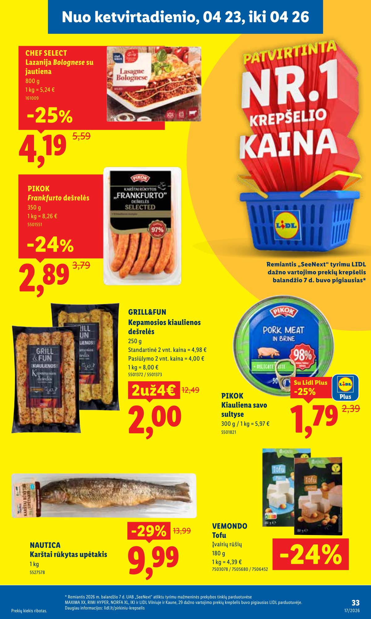 Lidl - LIDL SAVAITĖS Maisto prekių akcijų leidinys 29 puslapis