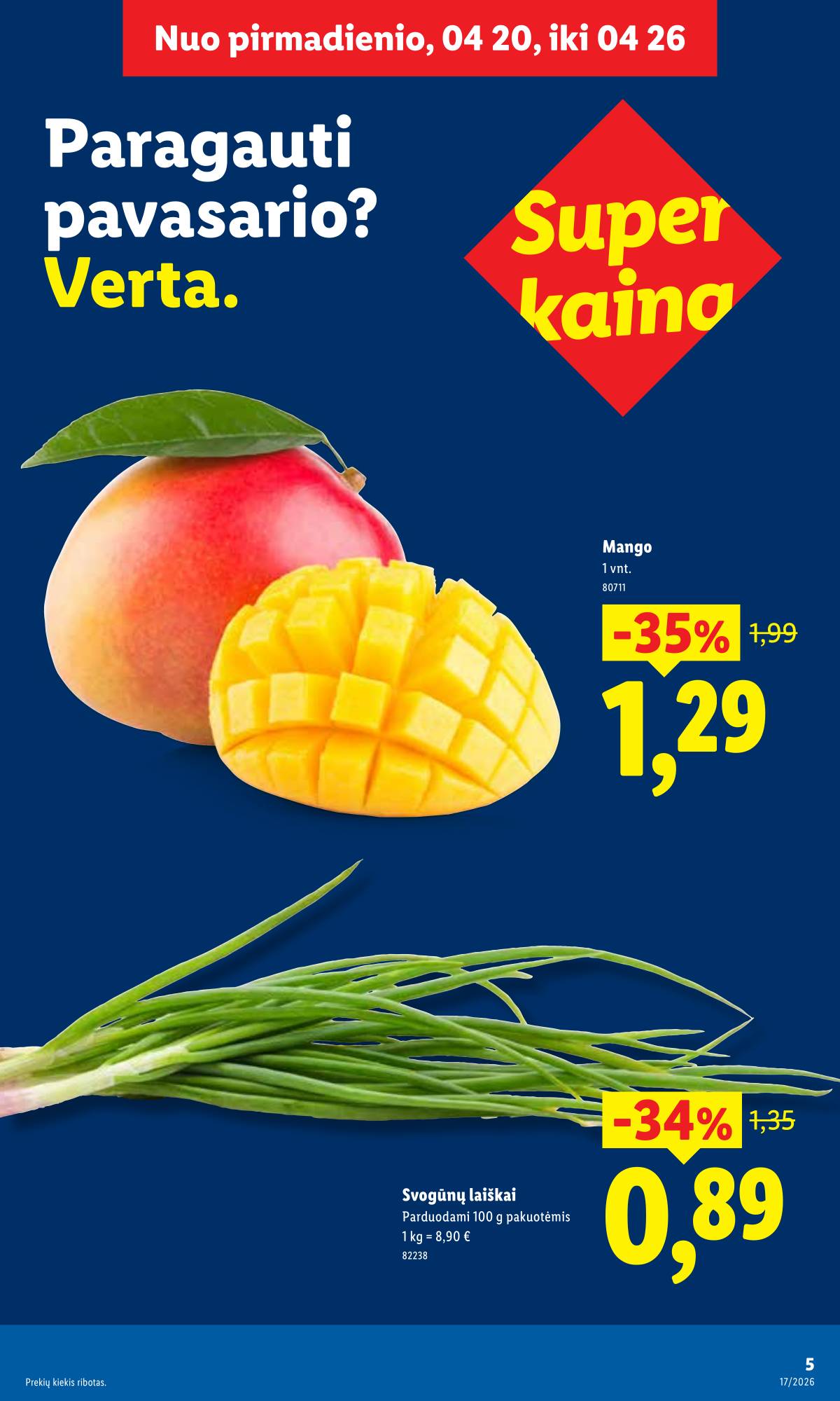 Lidl - LIDL SAVAITĖS Maisto prekių akcijų leidinys 5 puslapis