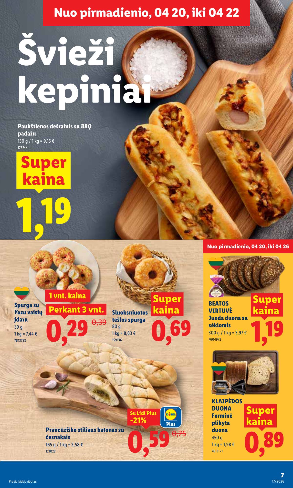 Lidl - LIDL SAVAITĖS Maisto prekių akcijų leidinys 7 puslapis
