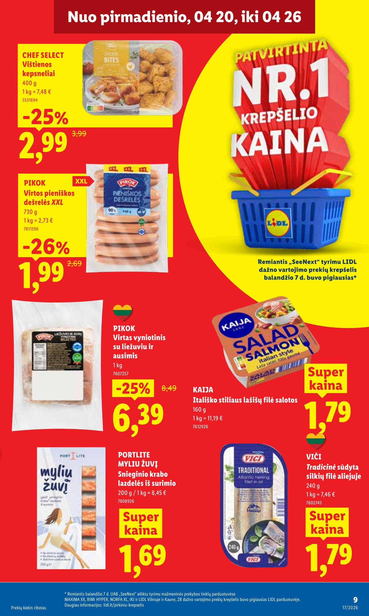 Lidl - LIDL SAVAITĖS Maisto prekių akcijų leidinys 9 puslapis