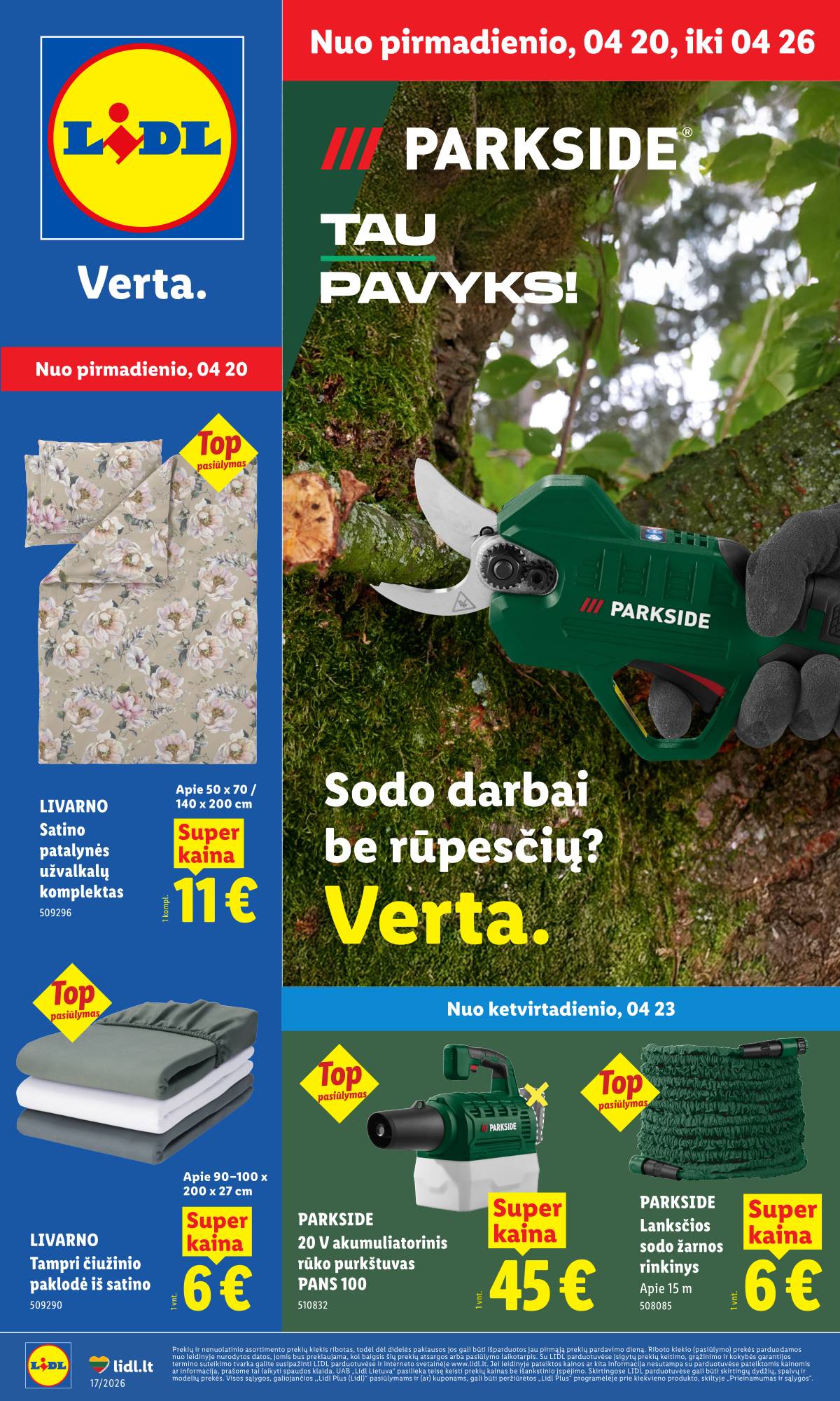 Lidl - LIDL Ne maisto prekių akcijų leidinys 1 puslapis