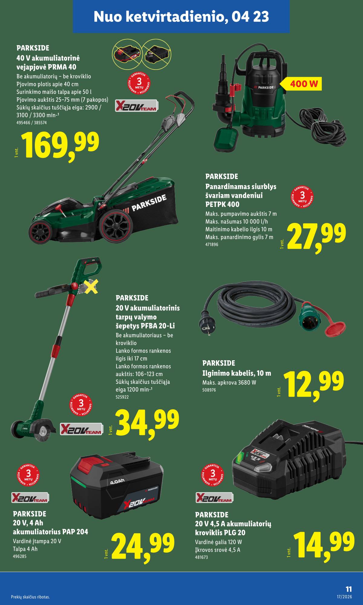 Lidl - LIDL Ne maisto prekių akcijų leidinys 11 puslapis