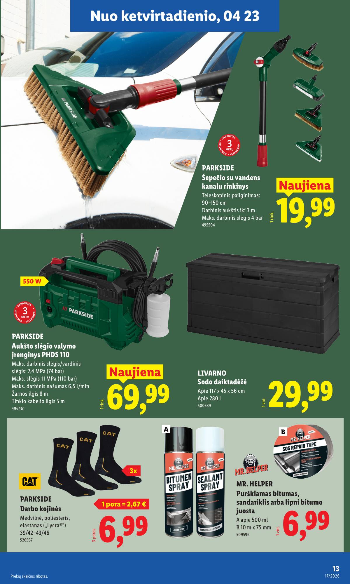 Lidl - LIDL Ne maisto prekių akcijų leidinys 13 puslapis