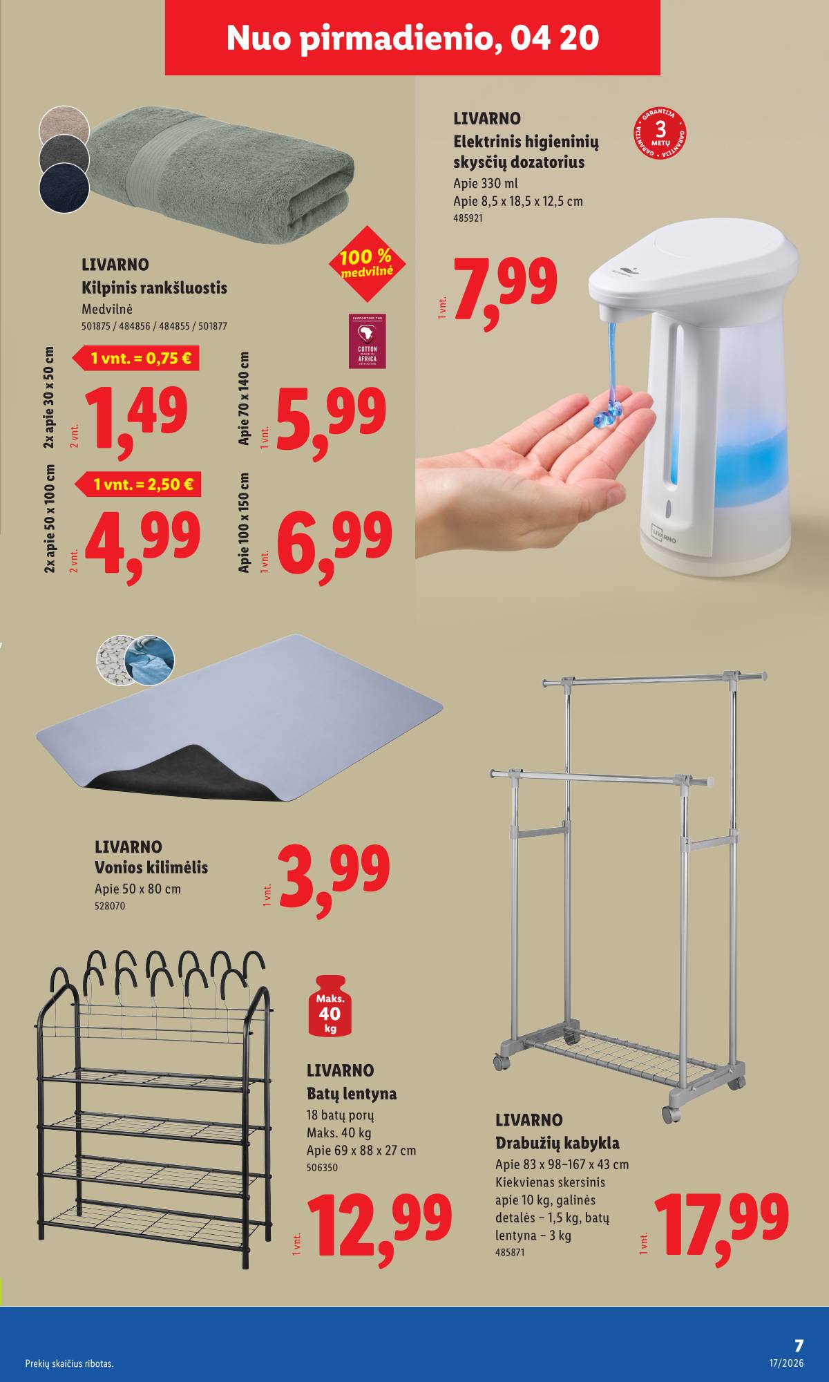 Lidl - LIDL Ne maisto prekių akcijų leidinys 7 puslapis