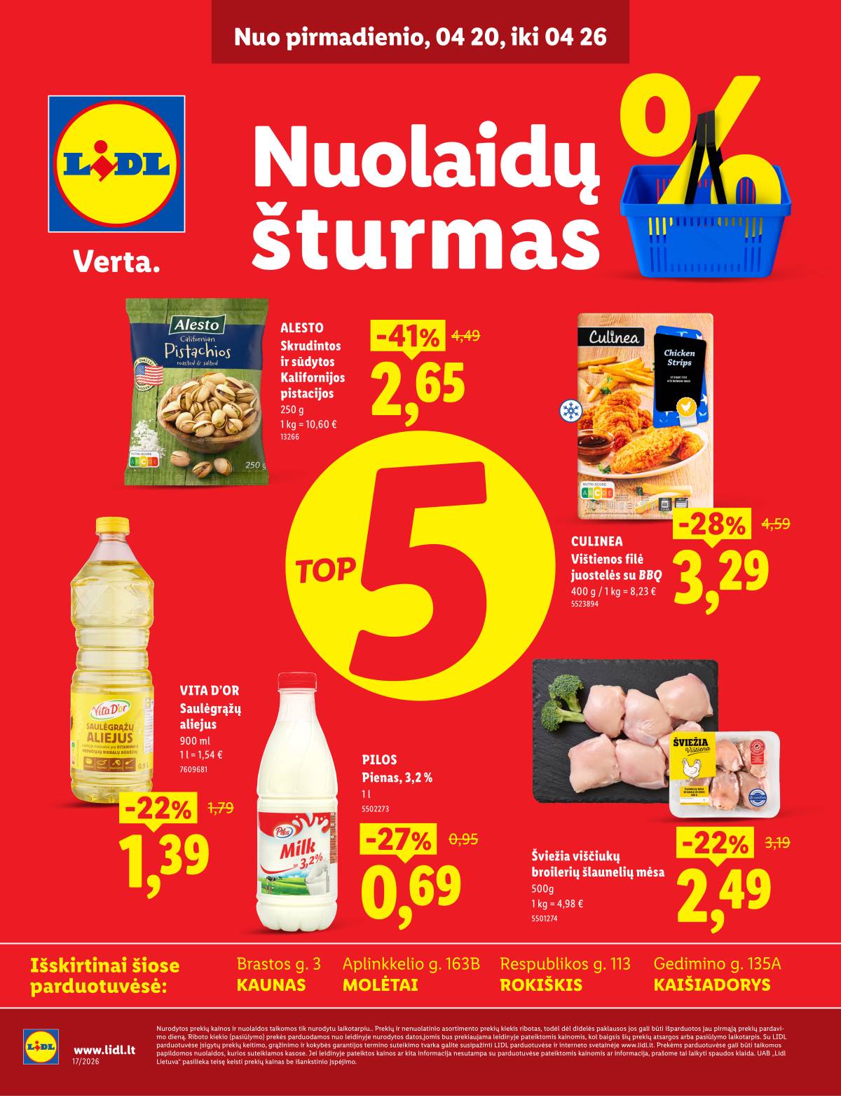 Lidl - Keturiose LIDL parduotuvėse! 1 puslapis