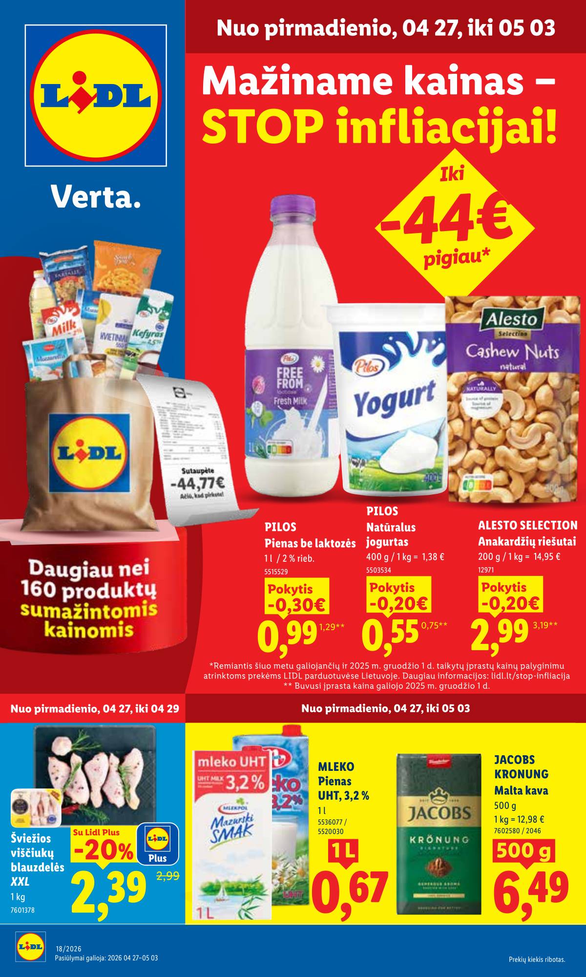 Lidl - LIDL SAVAITĖS Maisto prekių akcijų leidinys 1 puslapis