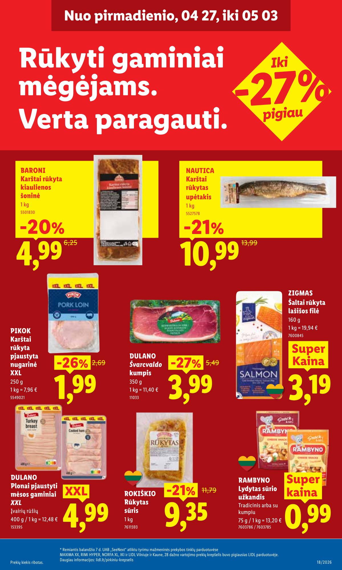 Lidl - LIDL SAVAITĖS Maisto prekių akcijų leidinys 15 puslapis