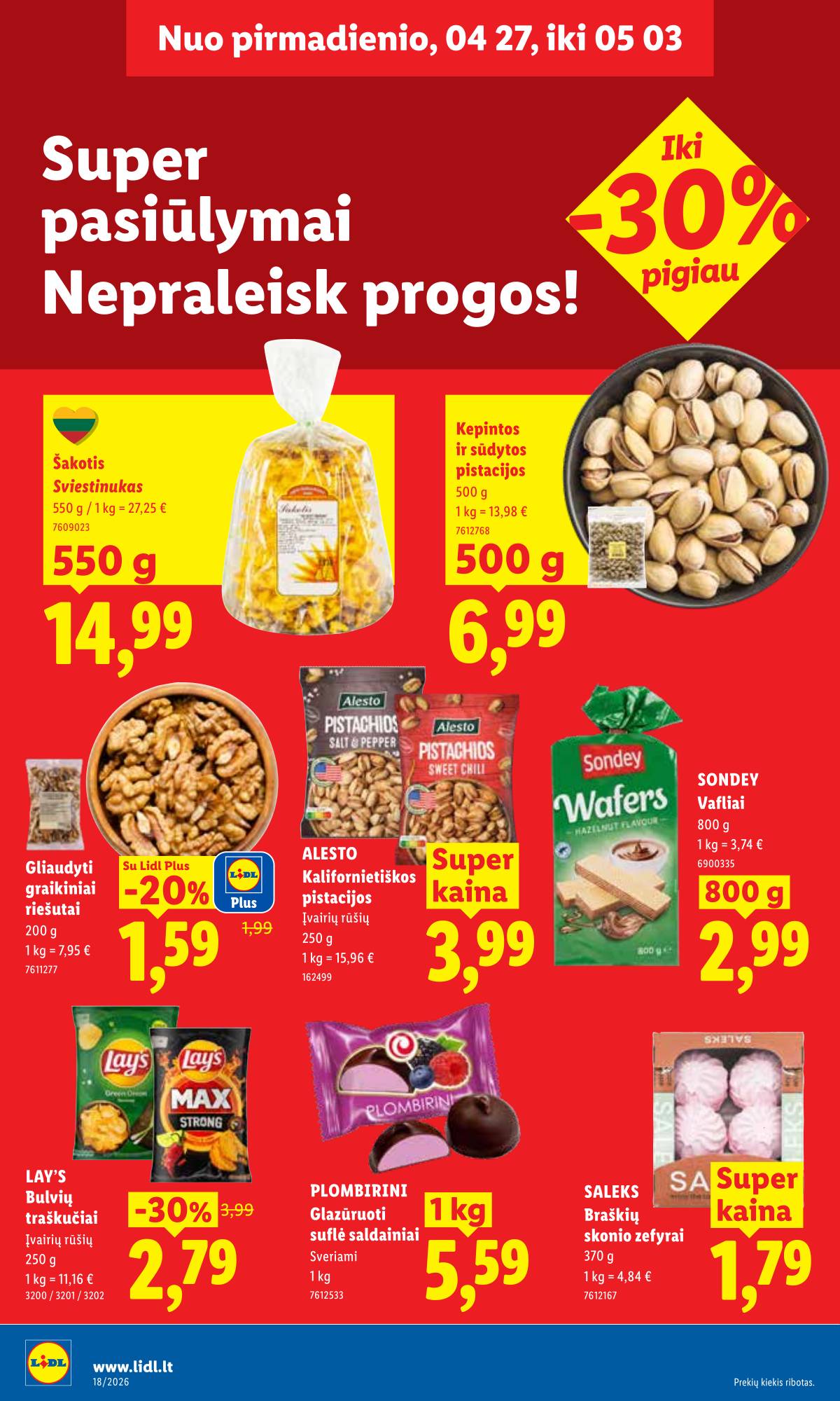Lidl - LIDL SAVAITĖS Maisto prekių akcijų leidinys 16 puslapis