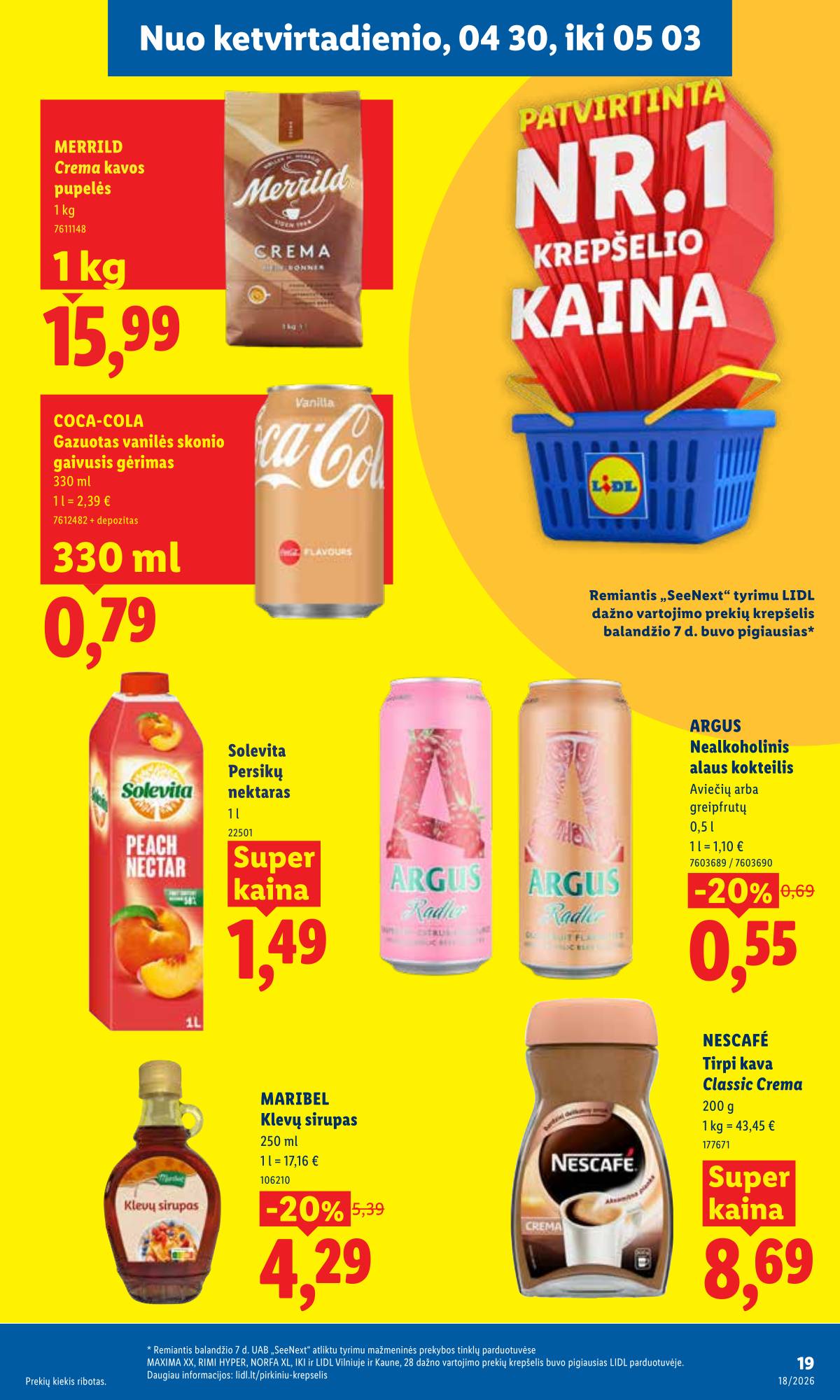 Lidl - LIDL SAVAITĖS Maisto prekių akcijų leidinys 19 puslapis