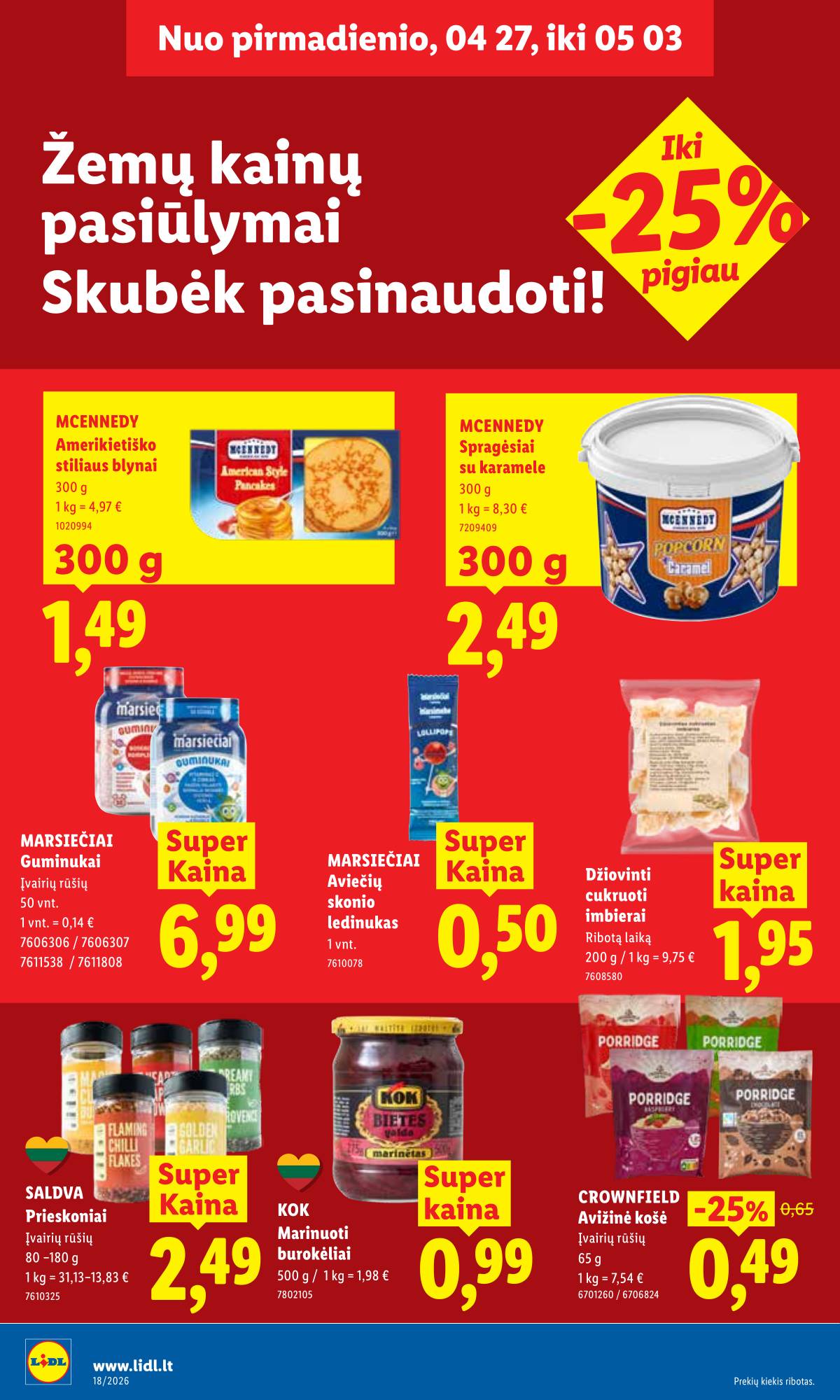 Lidl - LIDL SAVAITĖS Maisto prekių akcijų leidinys 20 puslapis
