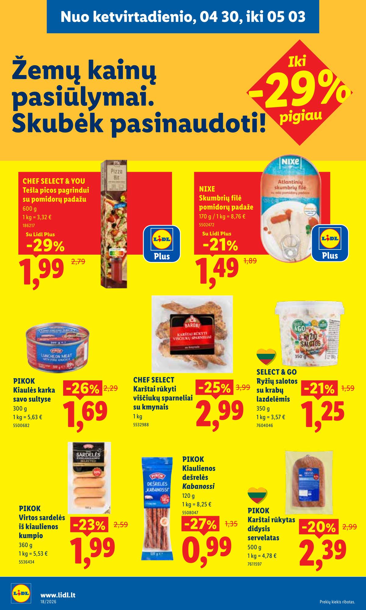 Lidl - LIDL SAVAITĖS Maisto prekių akcijų leidinys 28 puslapis