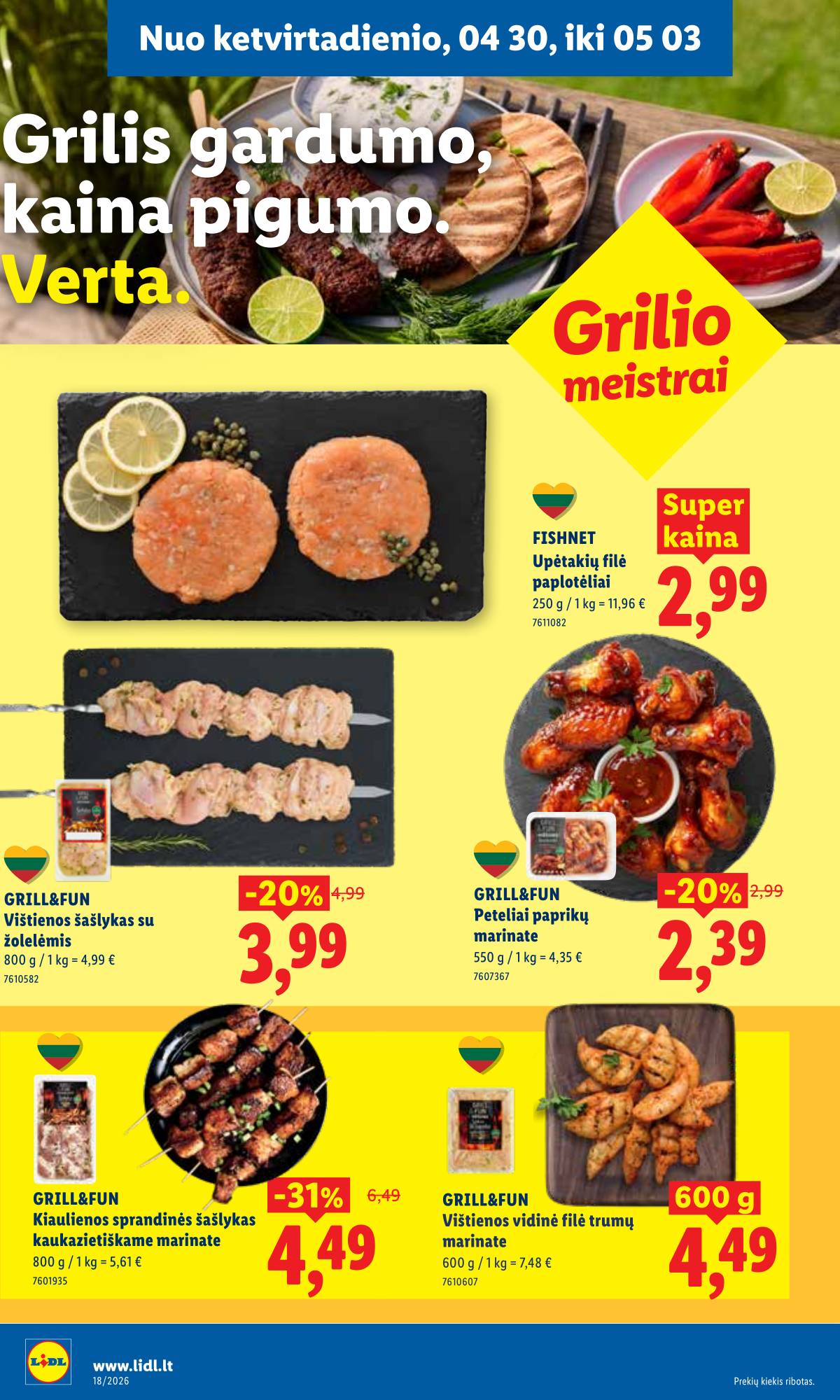 Lidl - LIDL SAVAITĖS Maisto prekių akcijų leidinys 32 puslapis