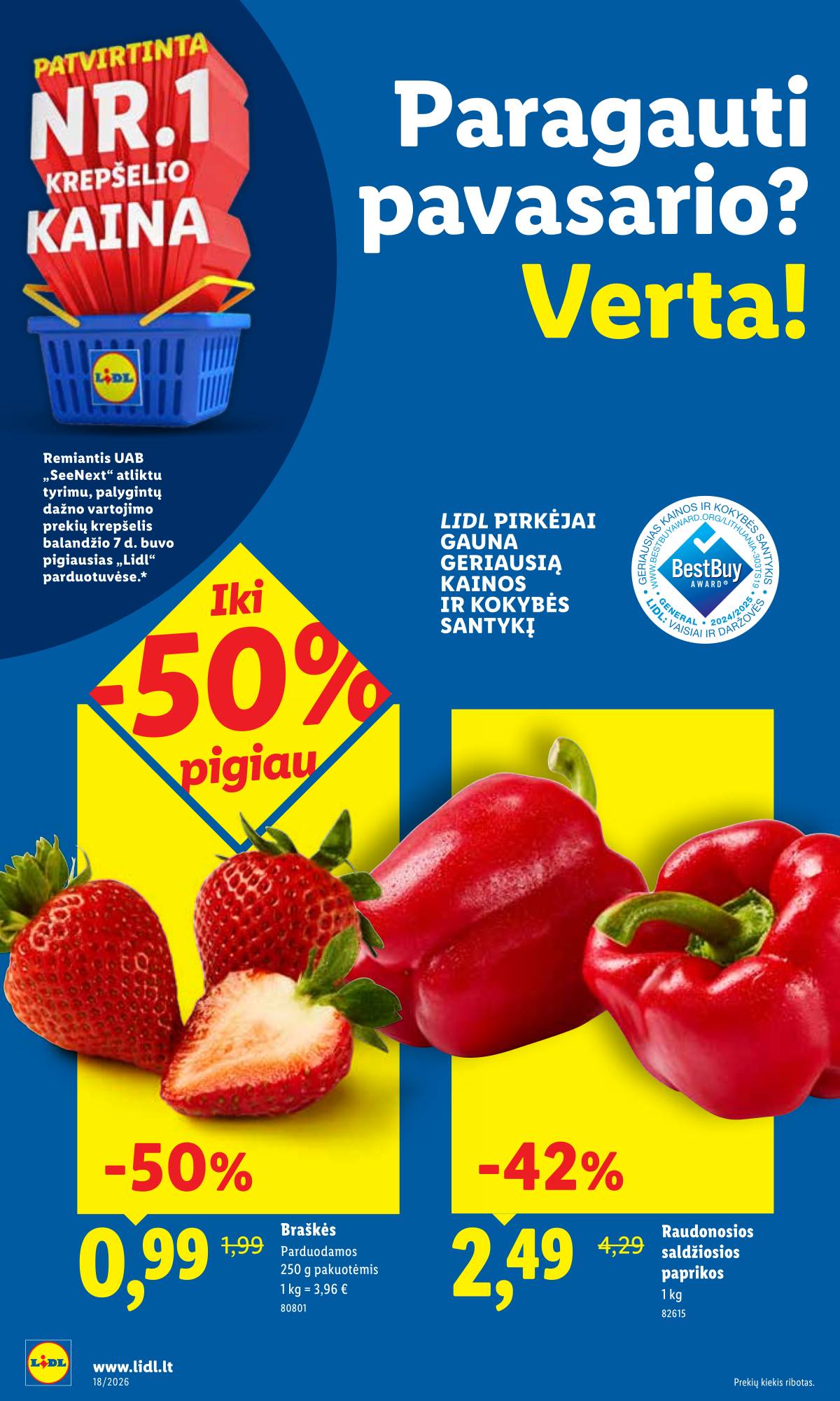 Lidl - LIDL SAVAITĖS Maisto prekių akcijų leidinys 34 puslapis