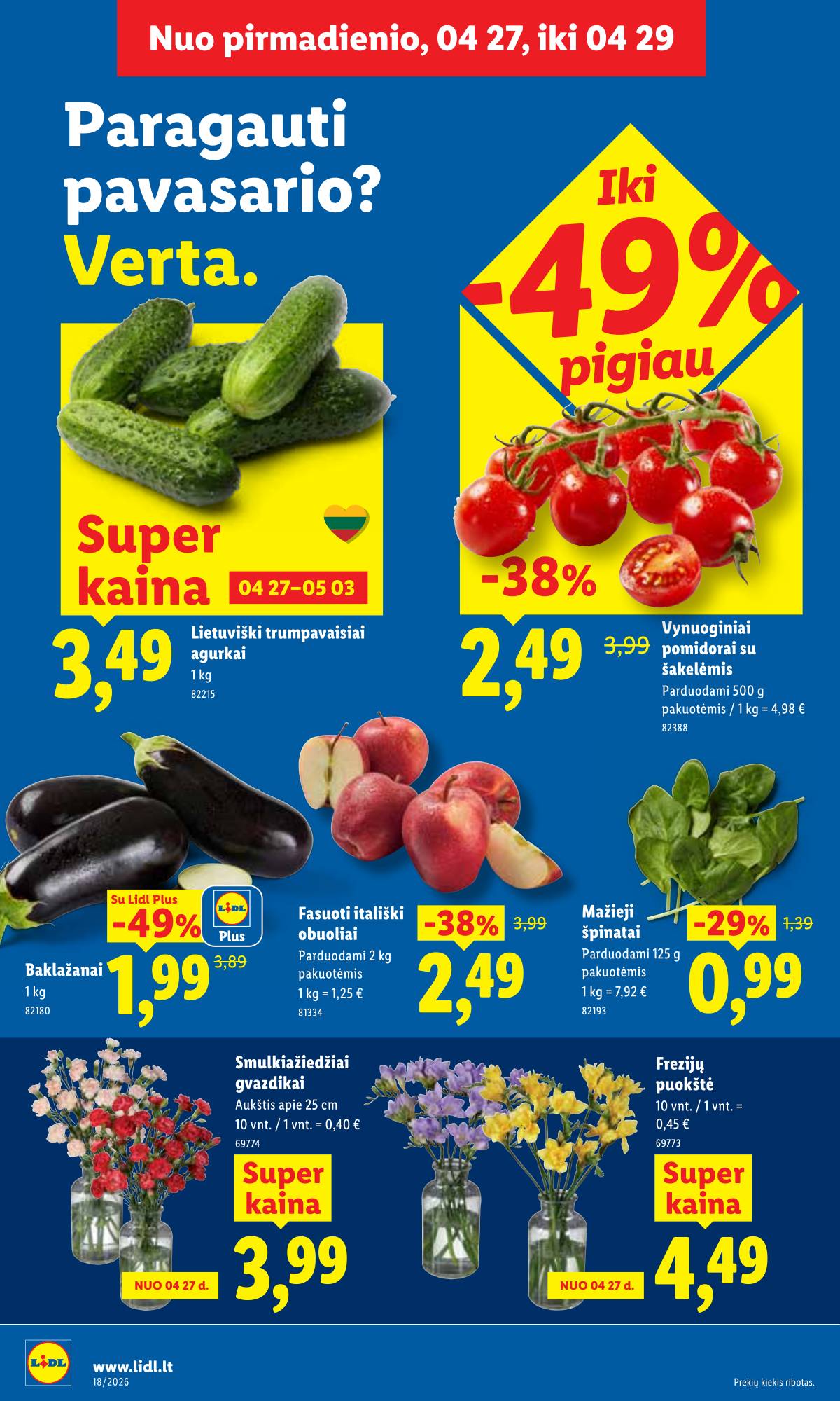 Lidl - LIDL SAVAITĖS Maisto prekių akcijų leidinys 4 puslapis