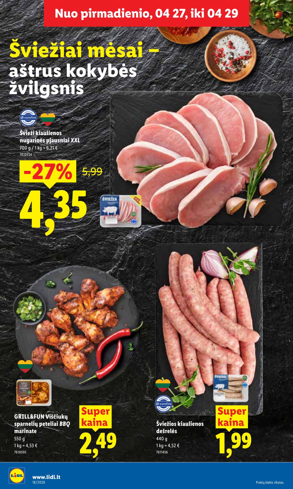 Lidl - LIDL SAVAITĖS Maisto prekių akcijų leidinys 8 puslapis