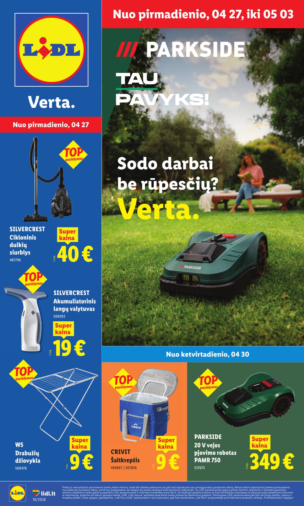 Lidl - LIDL Ne maisto prekių akcijų leidinys 1 puslapis