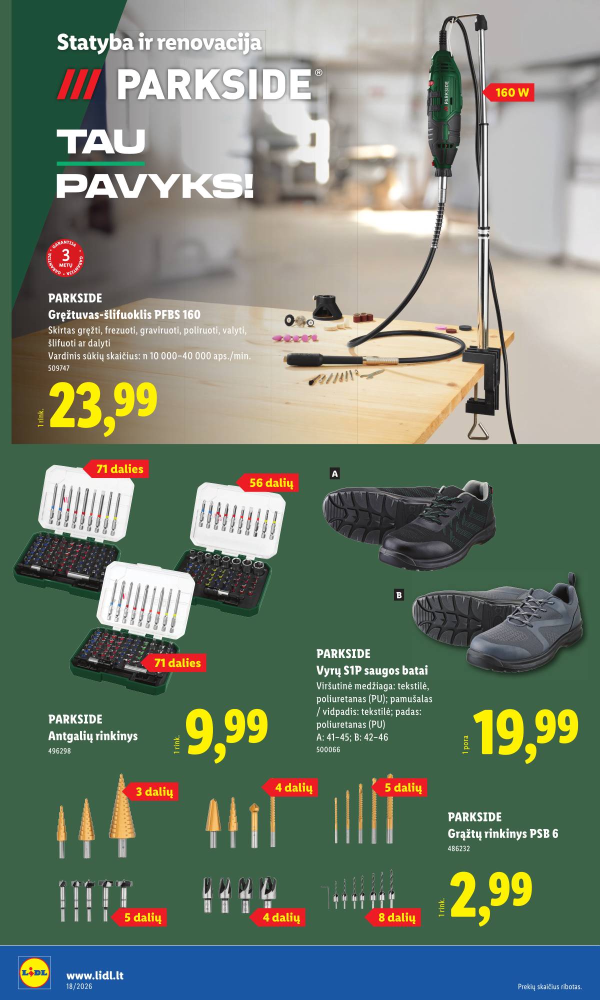 Lidl - LIDL Ne maisto prekių akcijų leidinys 8 puslapis