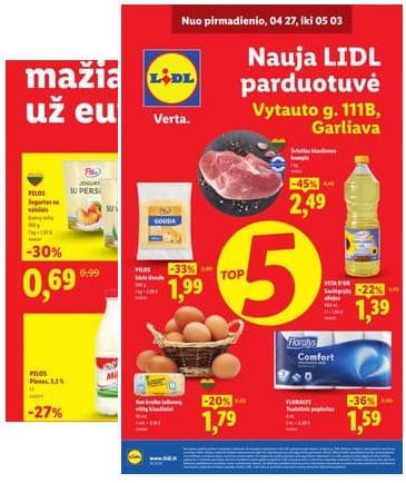 Lidl - Nauja parduotuvė Garliavoje 2026-04-27 – 2026-05-03