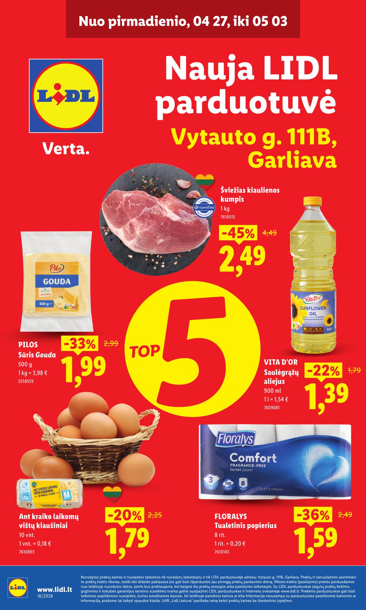 Lidl - Nauja parduotuvė Garliavoje 1 puslapis