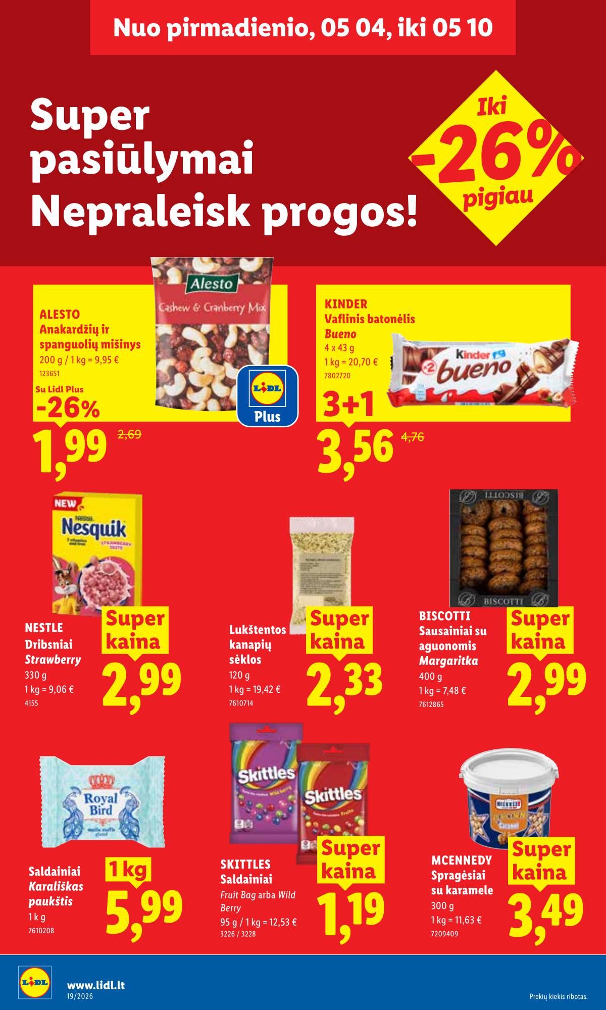 Lidl - LIDL SAVAITĖS Maisto prekių akcijų leidinys 20 puslapis