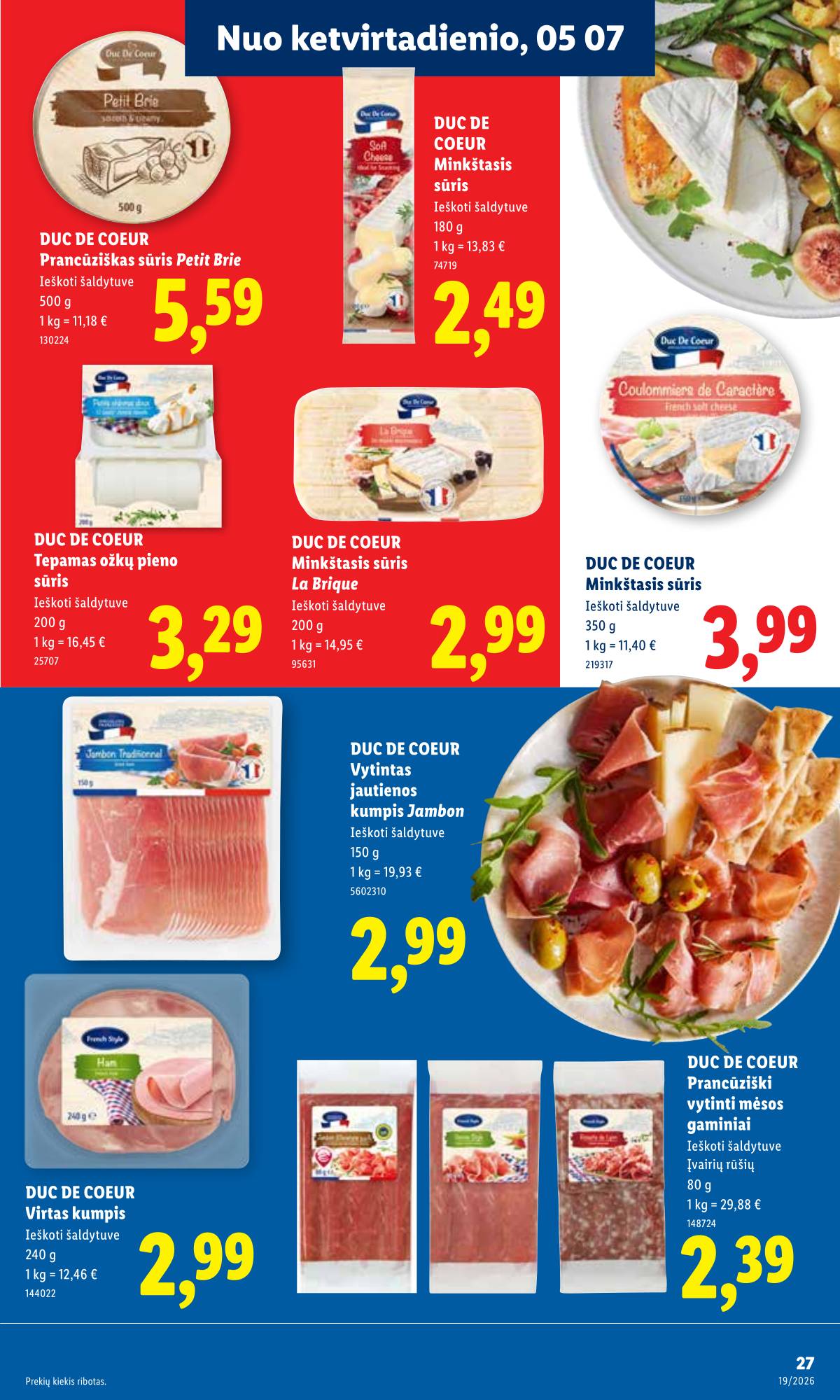 Lidl - LIDL SAVAITĖS Maisto prekių akcijų leidinys 27 puslapis