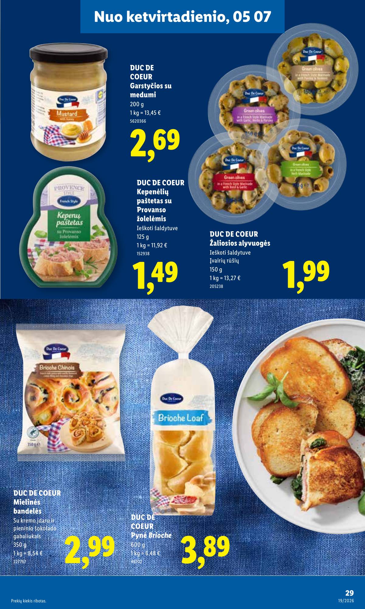 Lidl - LIDL SAVAITĖS Maisto prekių akcijų leidinys 29 puslapis