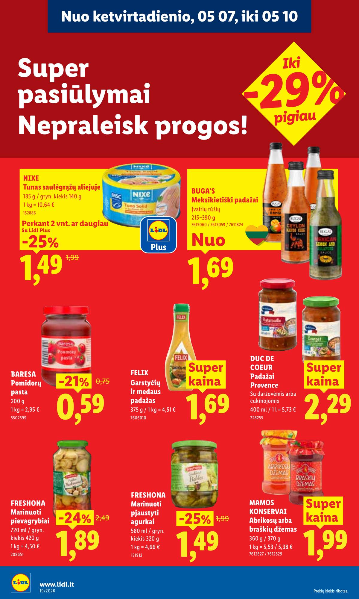 Lidl - LIDL SAVAITĖS Maisto prekių akcijų leidinys 42 puslapis