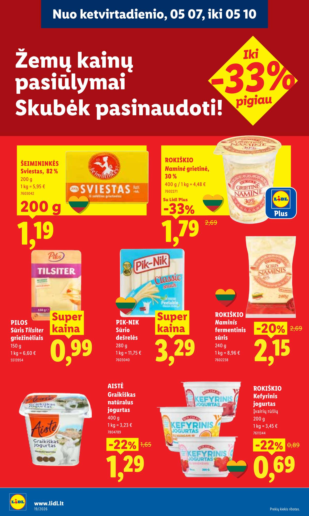 Lidl - LIDL SAVAITĖS Maisto prekių akcijų leidinys 44 puslapis