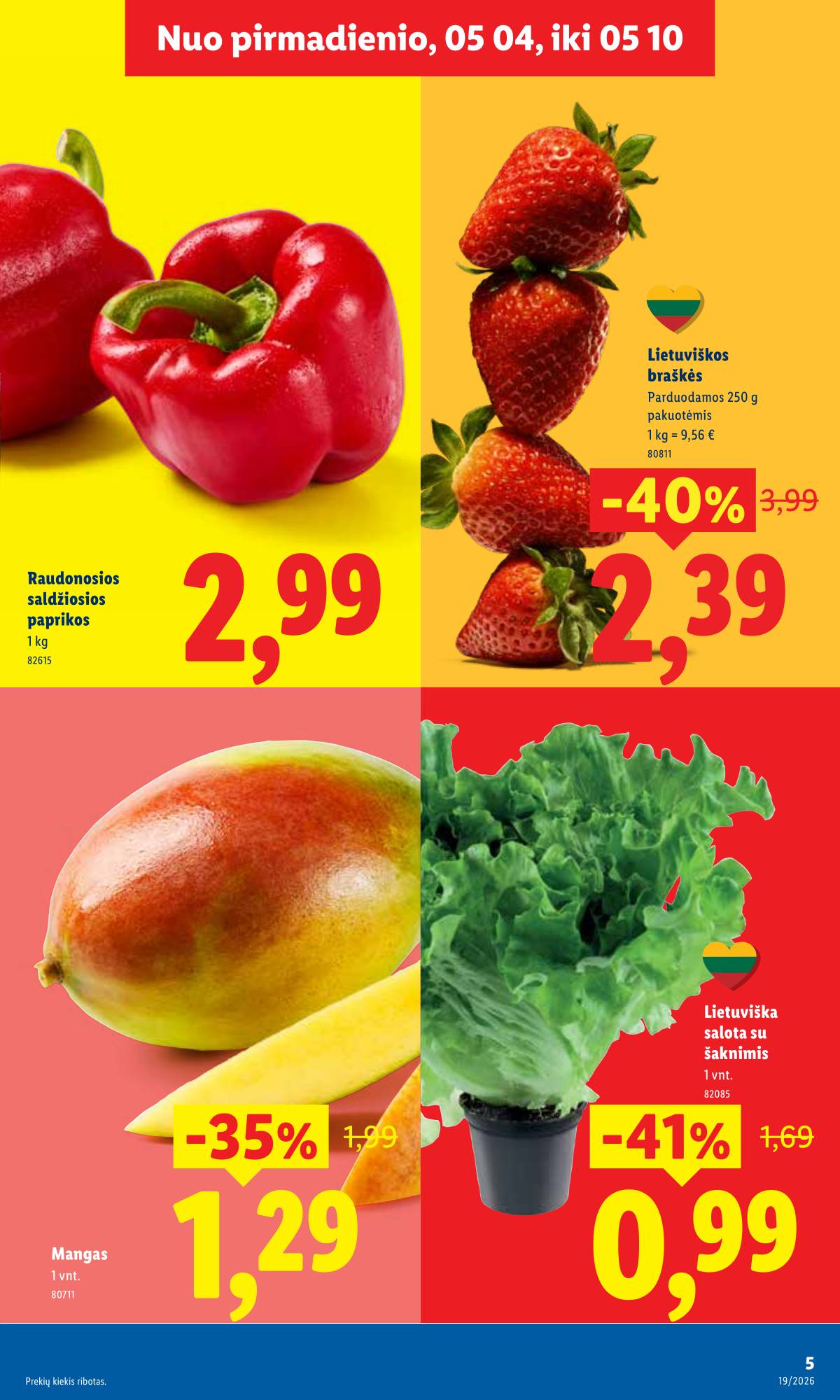 Lidl - LIDL SAVAITĖS Maisto prekių akcijų leidinys 5 puslapis