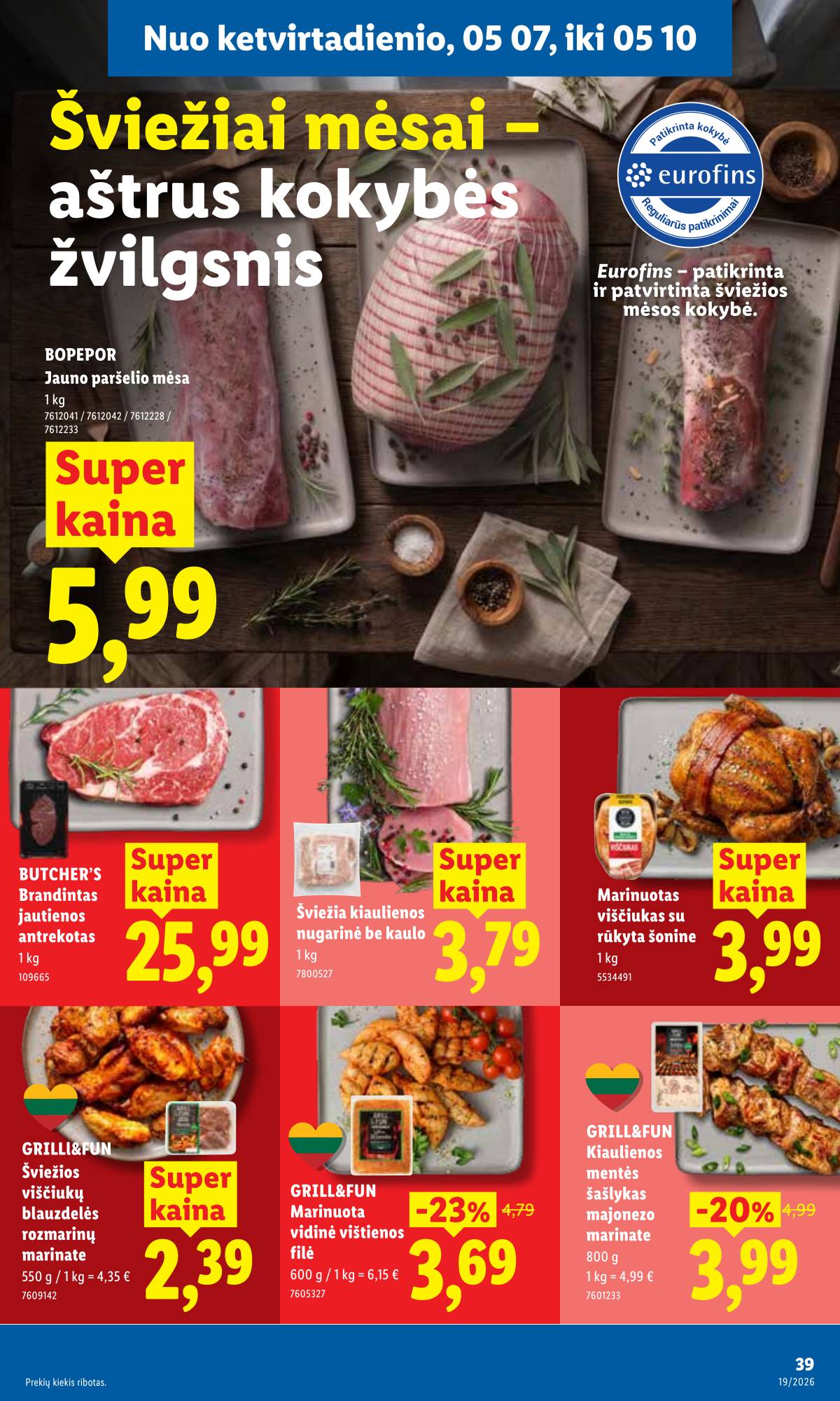Lidl - LIDL SAVAITĖS Maisto prekių akcijų leidinys 51 puslapis