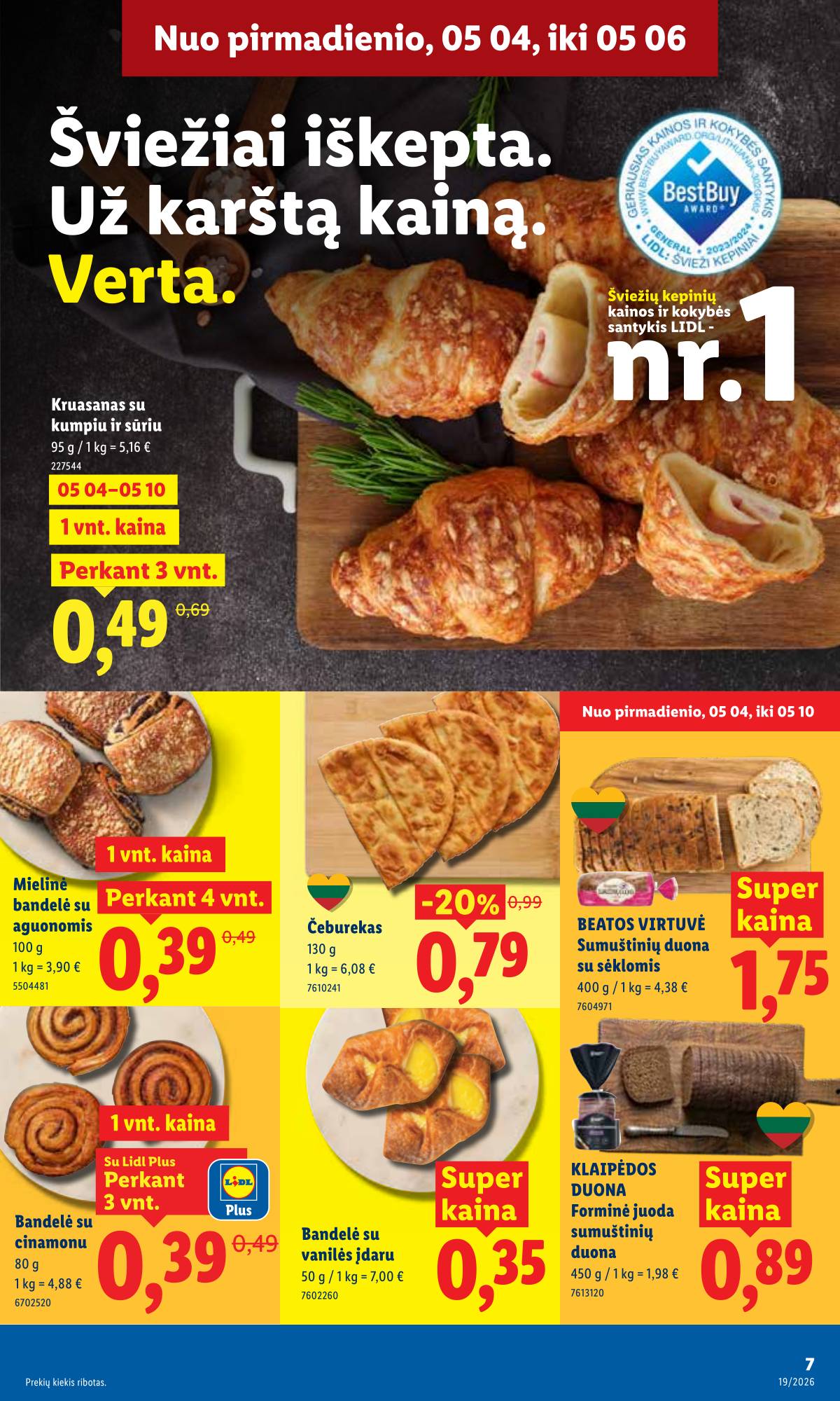 Lidl - LIDL SAVAITĖS Maisto prekių akcijų leidinys 7 puslapis
