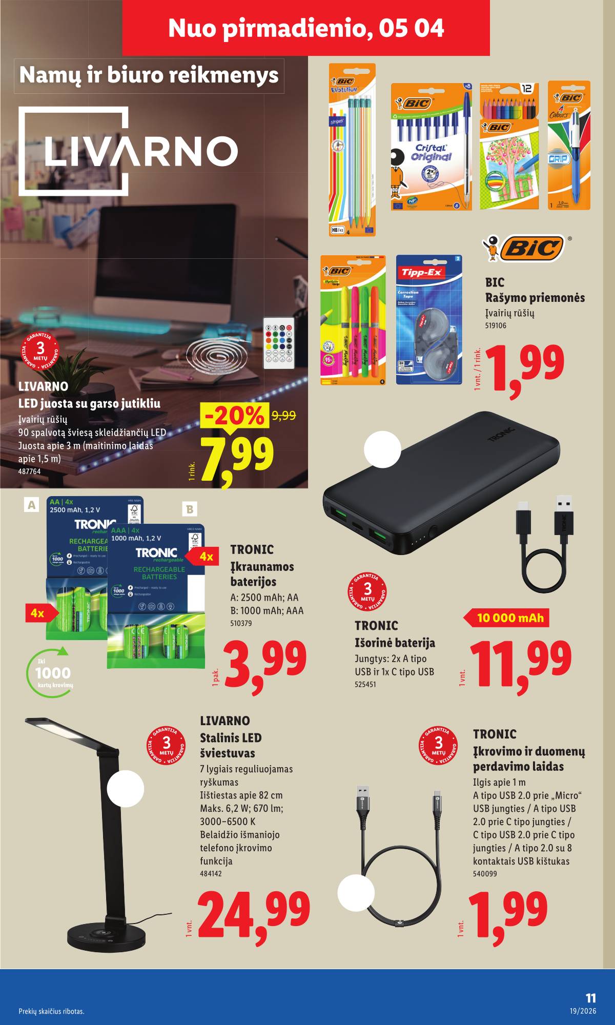 Lidl - LIDL Ne maisto prekių akcijų leidinys 11 puslapis