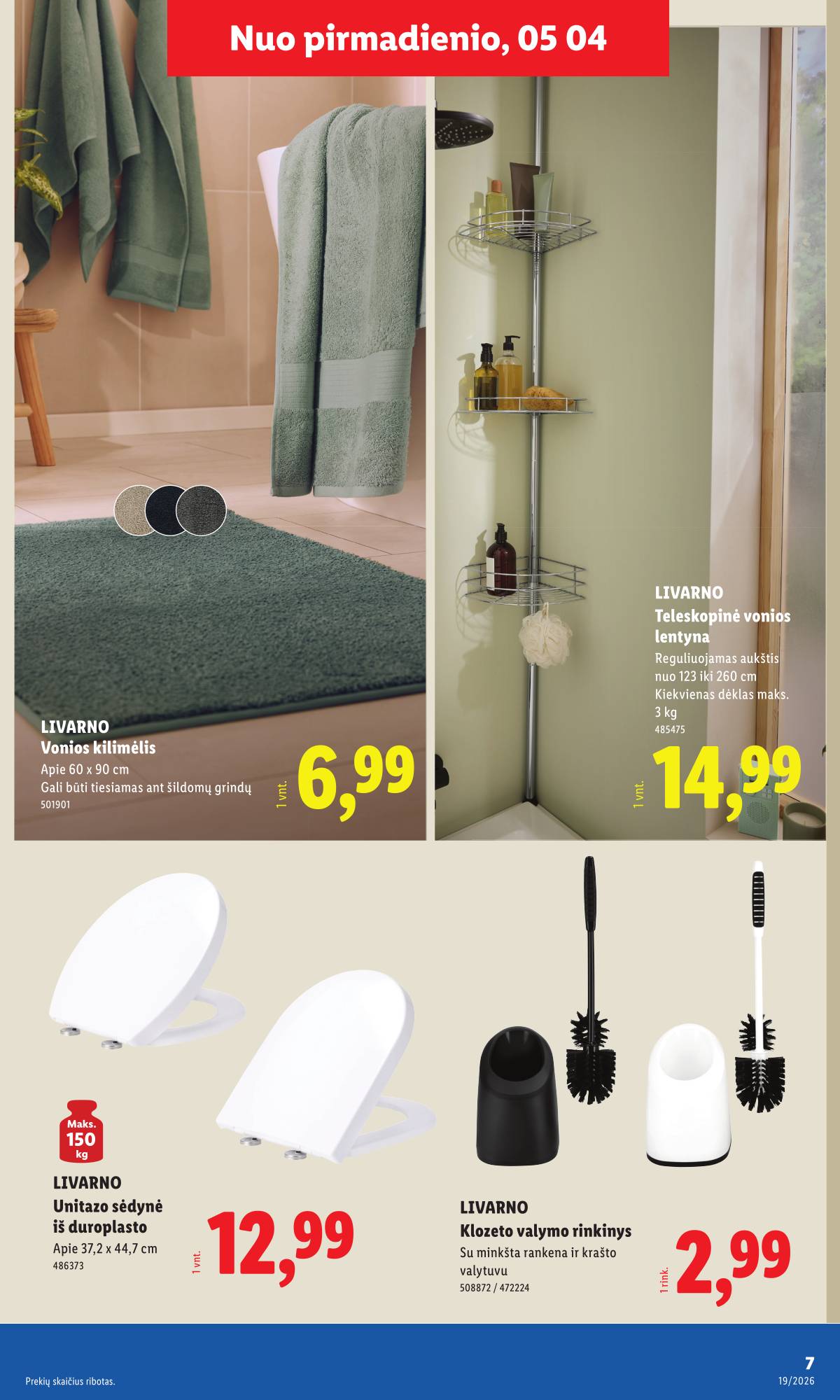 Lidl - LIDL Ne maisto prekių akcijų leidinys 7 puslapis