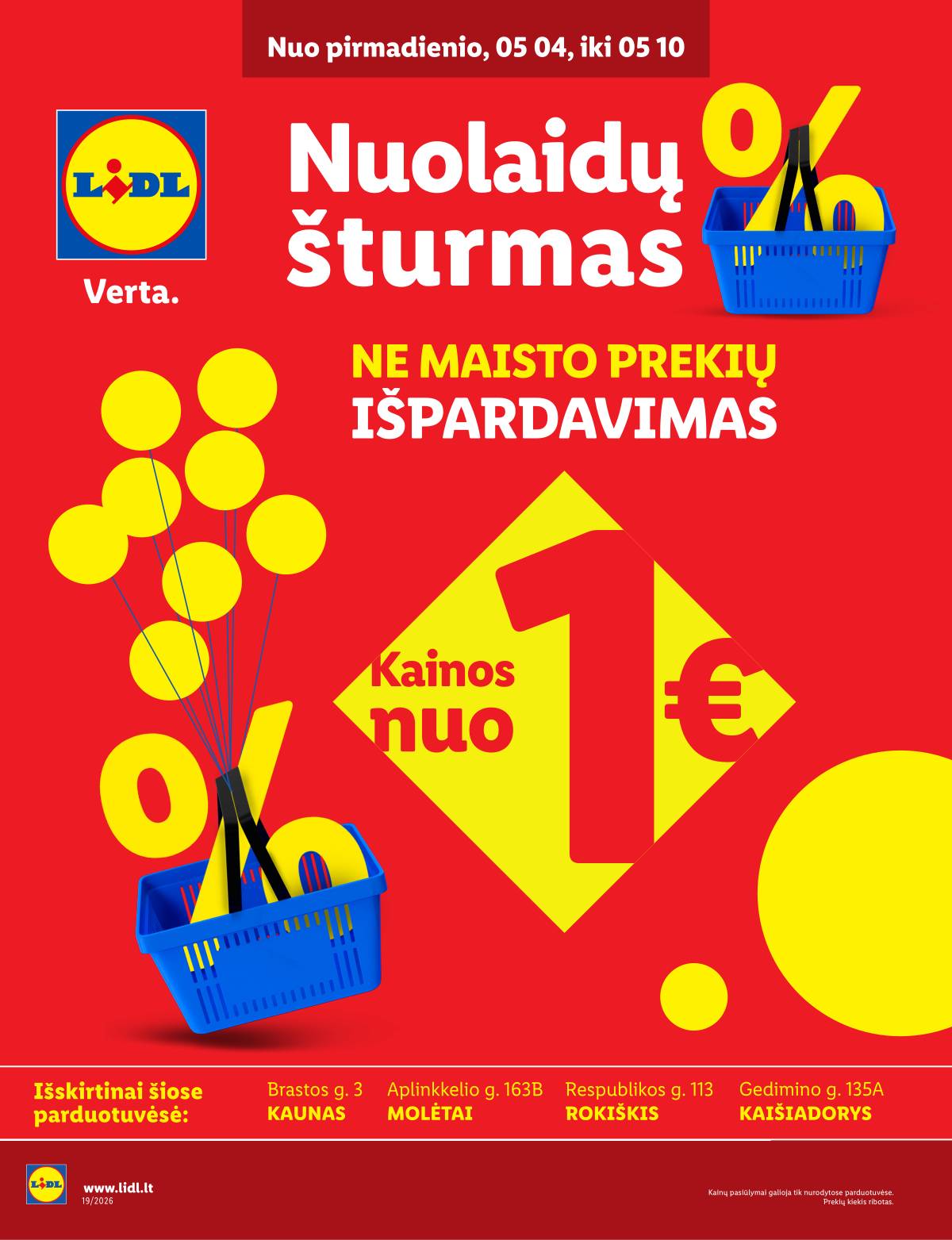Lidl - Keturiose LIDL parduotuvėse! 1 puslapis