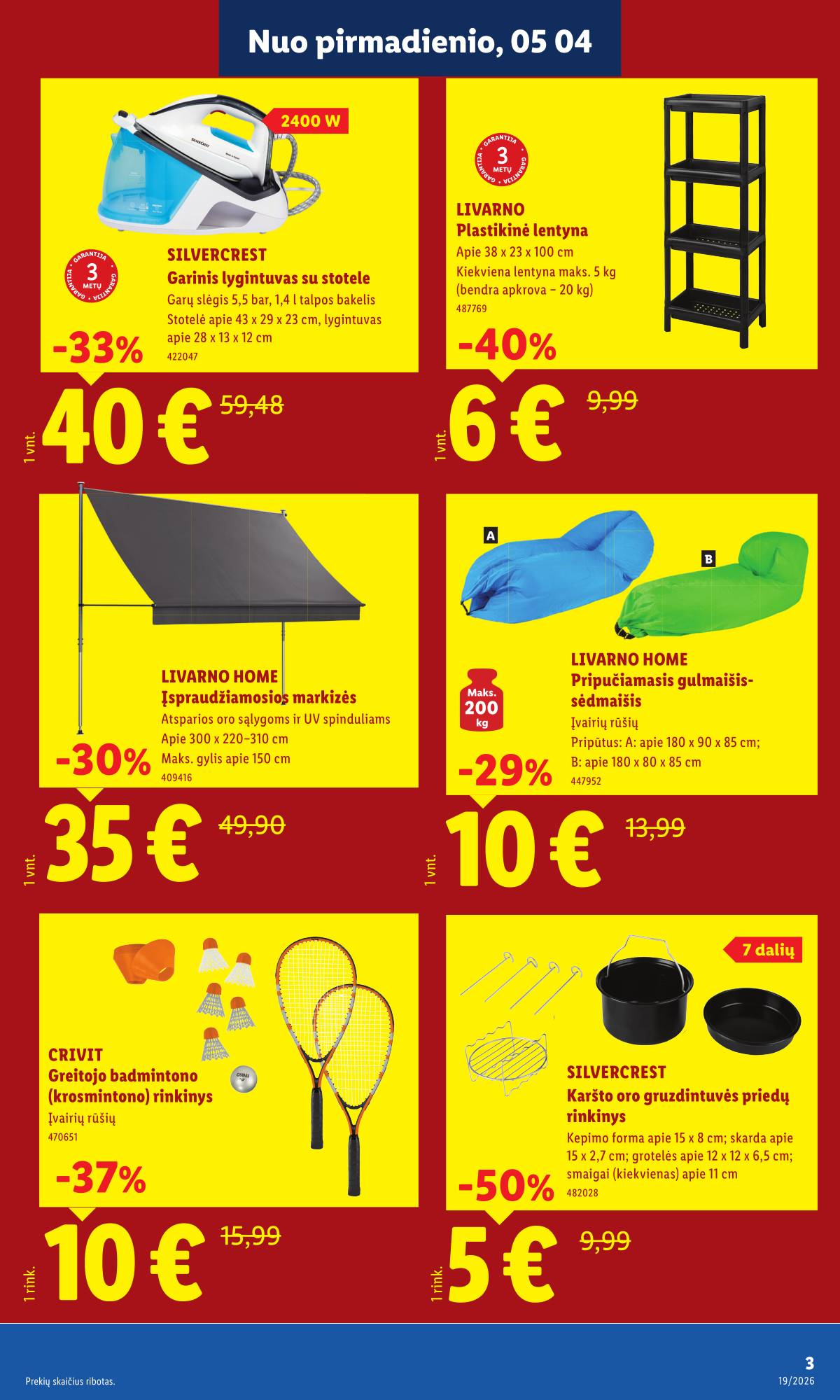 Lidl - Antrasis LIDL nuo Pirmadienio akcijų leidinys 3 puslapis