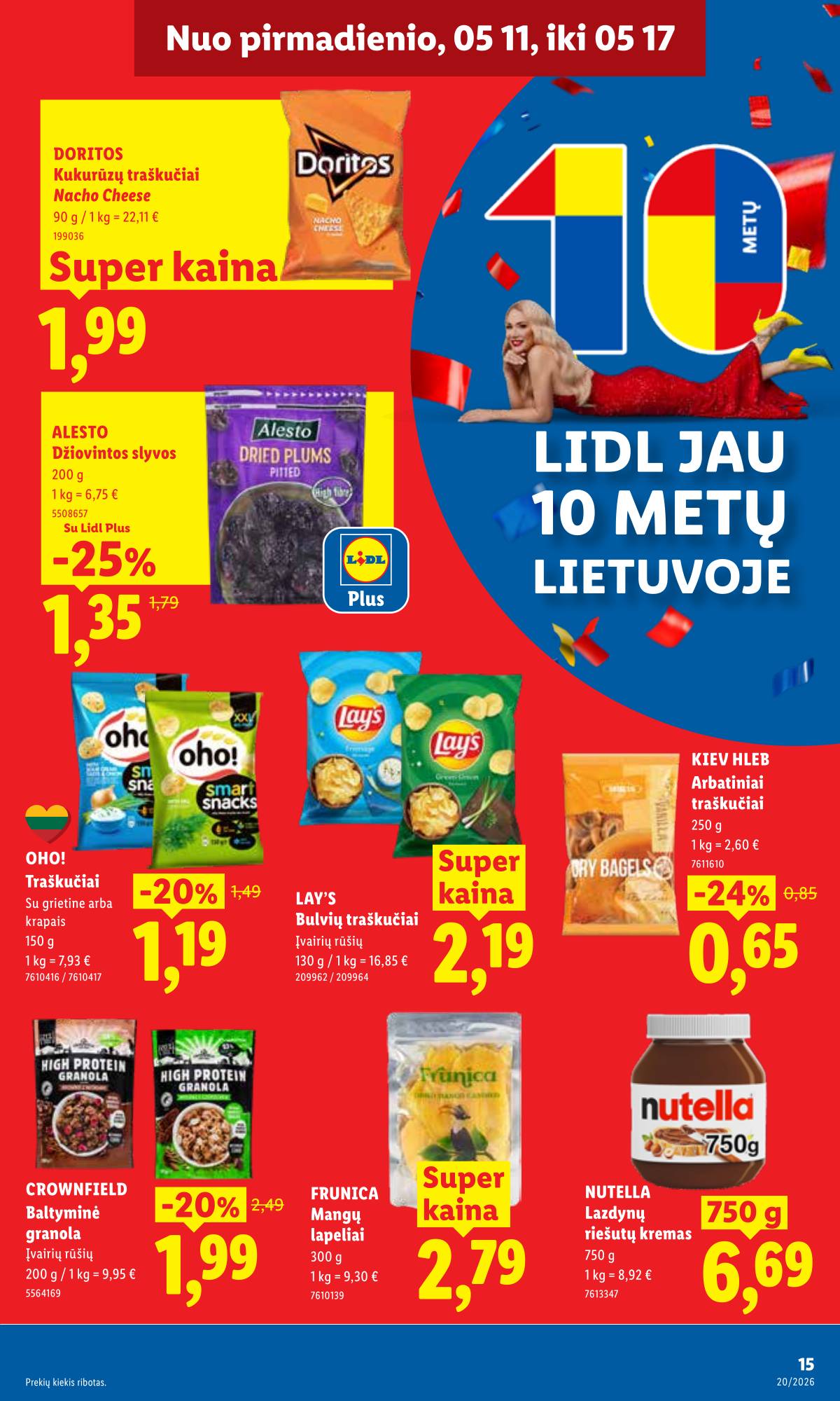 Lidl - LIDL SAVAITĖS Maisto prekių akcijų leidinys 15 puslapis