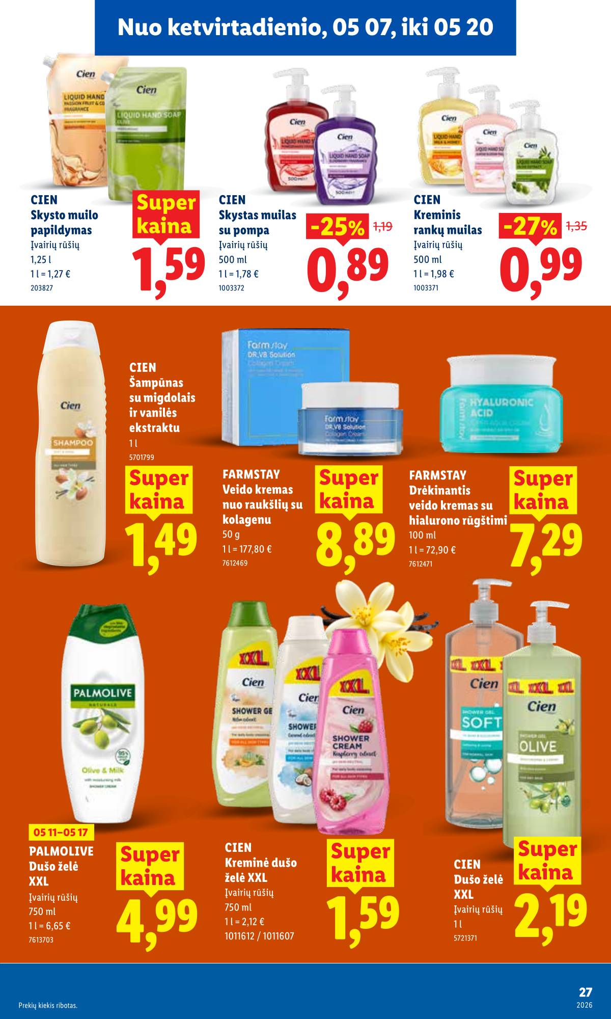 Lidl - LIDL SAVAITĖS Maisto prekių akcijų leidinys 27 puslapis