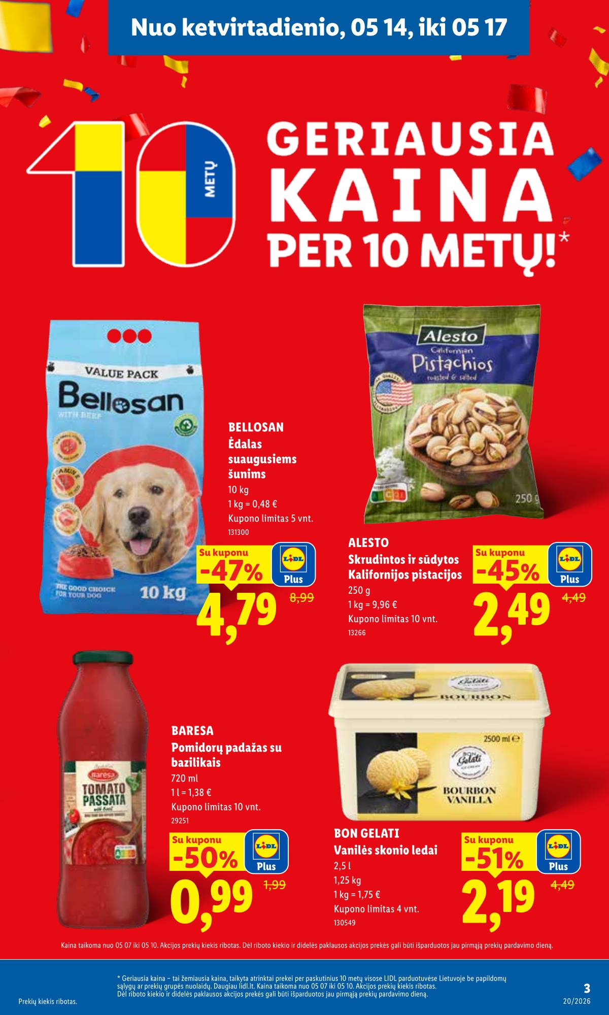 Lidl - LIDL SAVAITĖS Maisto prekių akcijų leidinys 3 puslapis