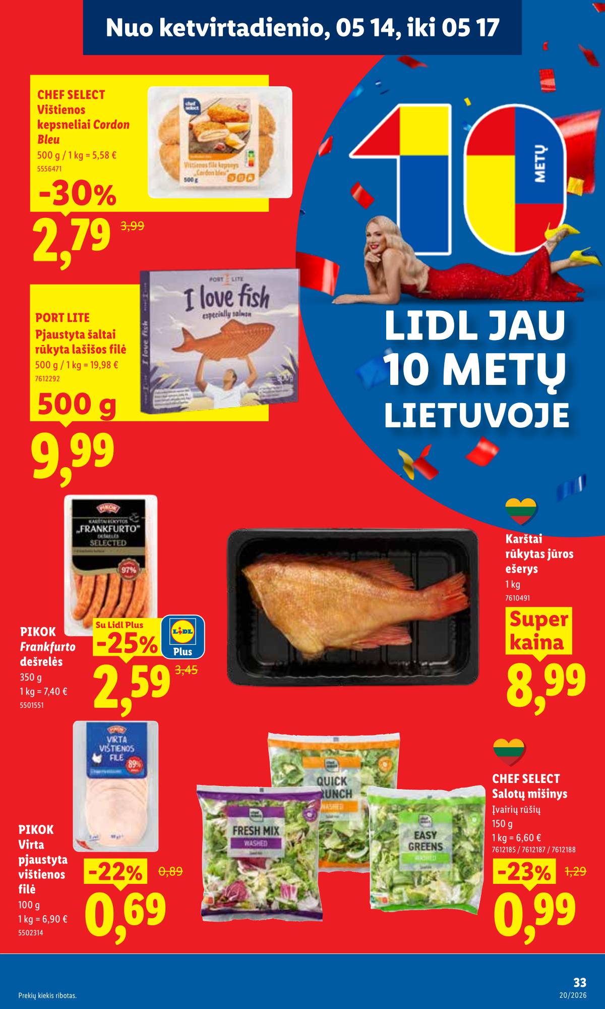 Lidl - LIDL SAVAITĖS Maisto prekių akcijų leidinys 39 puslapis