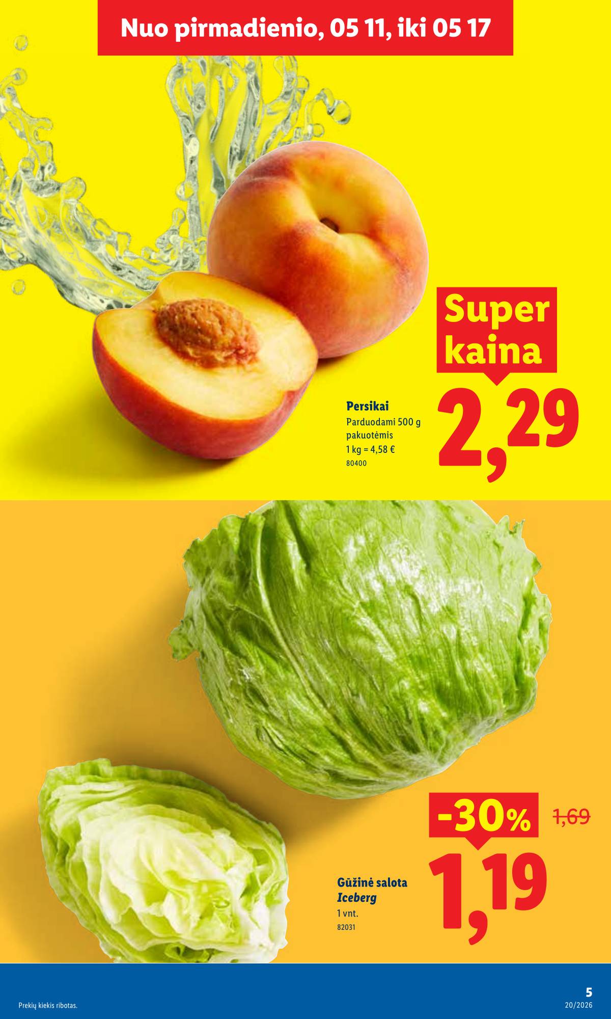 Lidl - LIDL SAVAITĖS Maisto prekių akcijų leidinys 5 puslapis