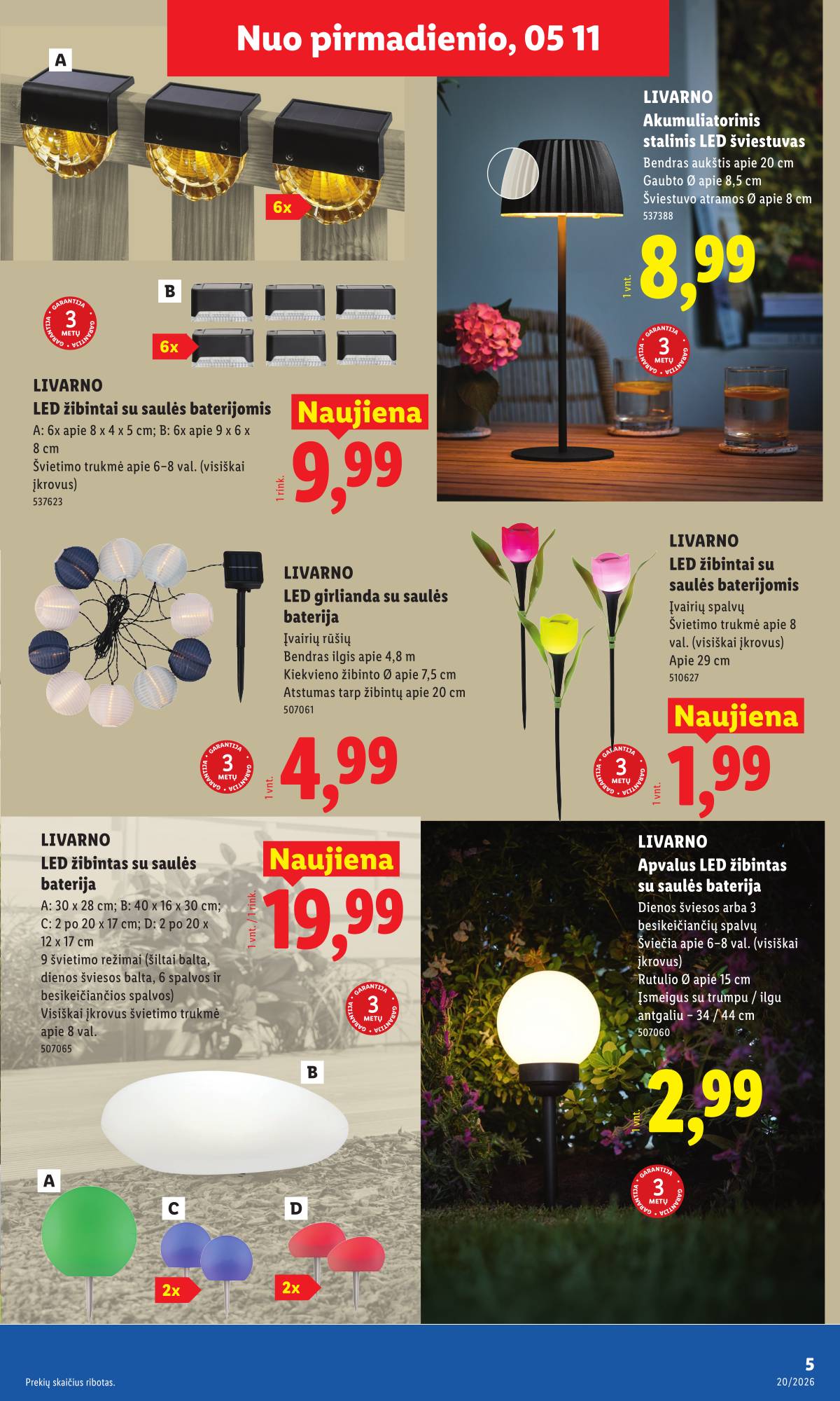 Lidl - LIDL Ne maisto prekių akcijų leidinys 5 puslapis