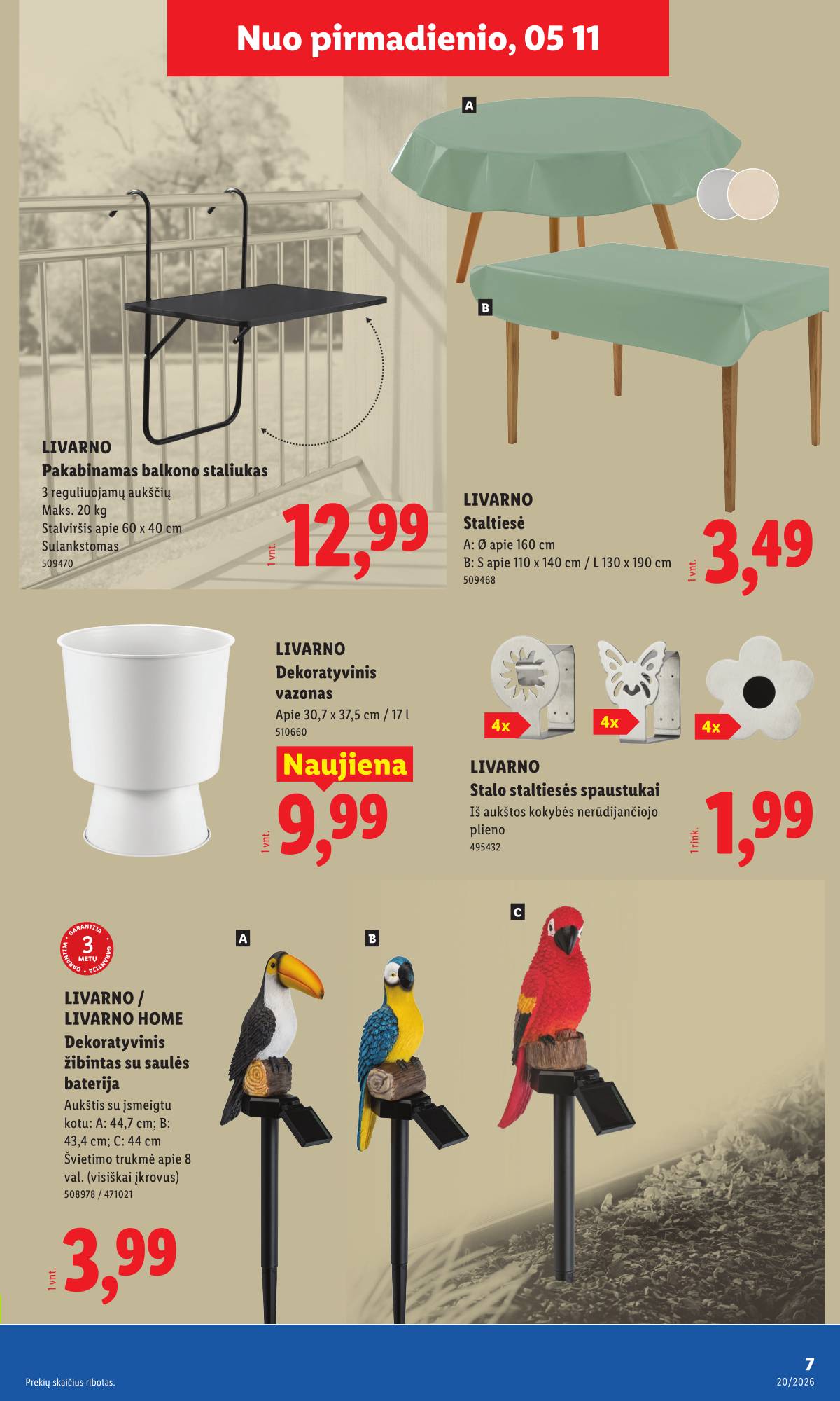 Lidl - LIDL Ne maisto prekių akcijų leidinys 7 puslapis
