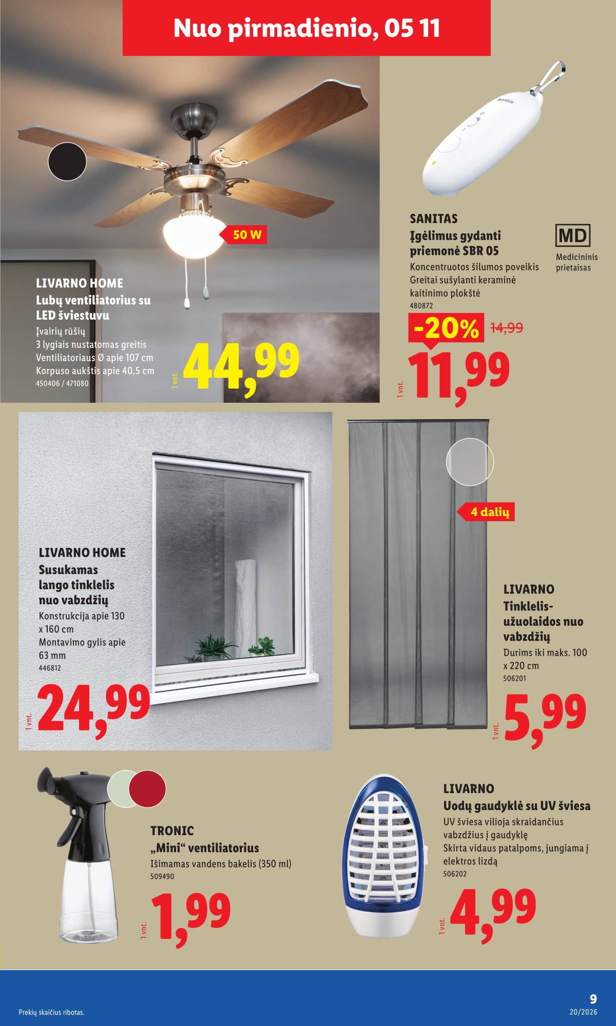 Lidl - LIDL Ne maisto prekių akcijų leidinys 9 puslapis