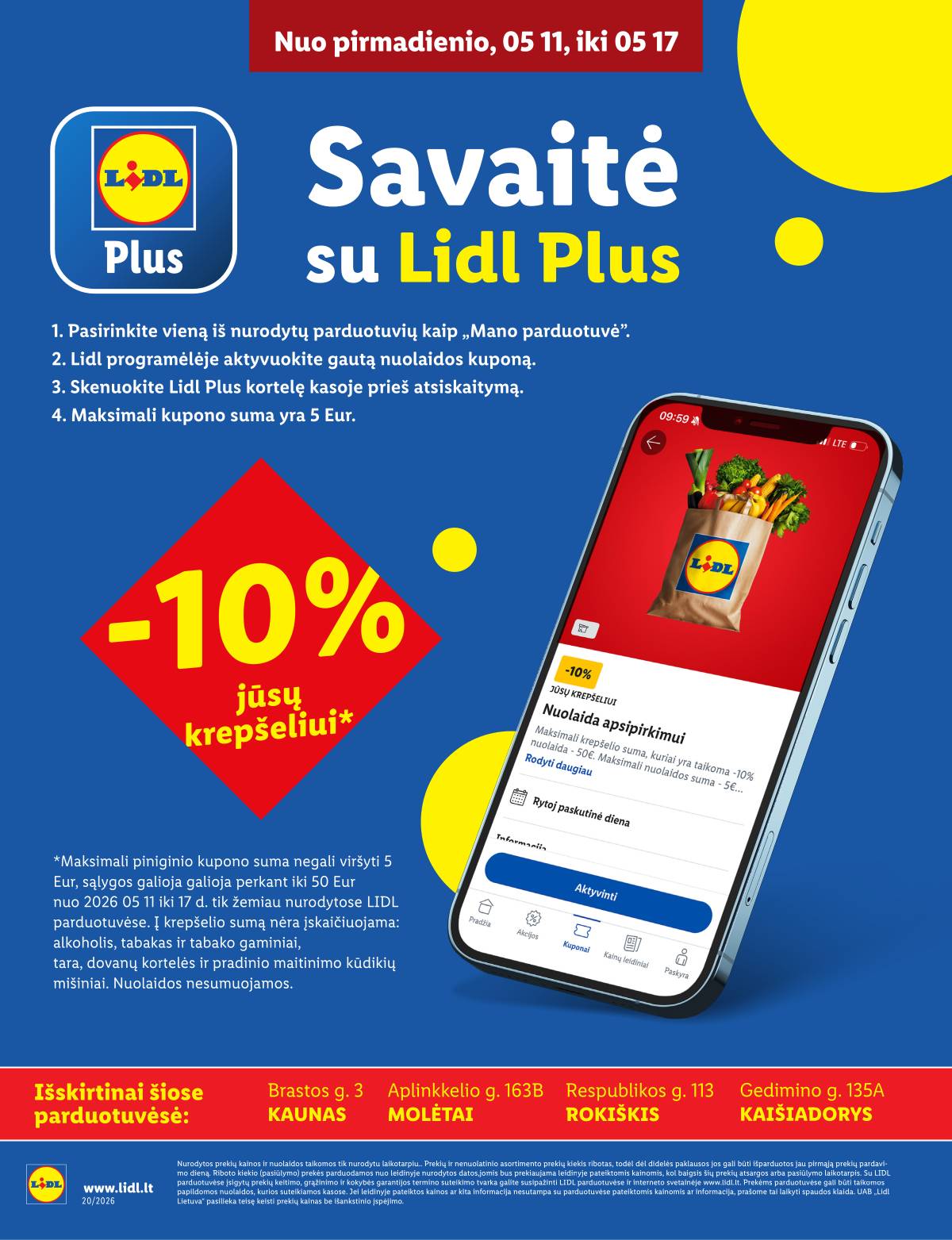 Lidl - Keturiose LIDL parduotuvėse! 1 puslapis