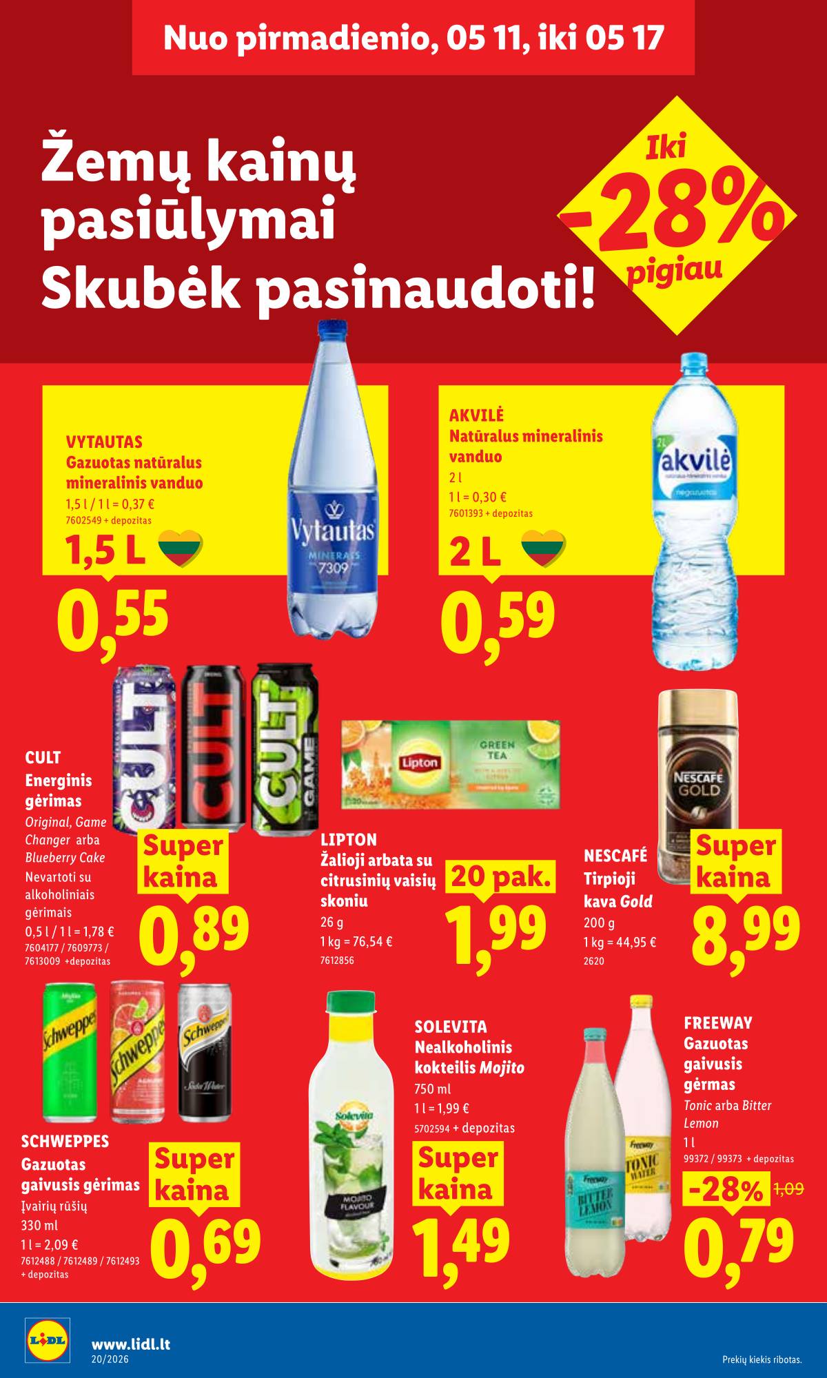 Lidl - LIDL SAVAITĖS Maisto prekių akcijų leidinys 16 puslapis