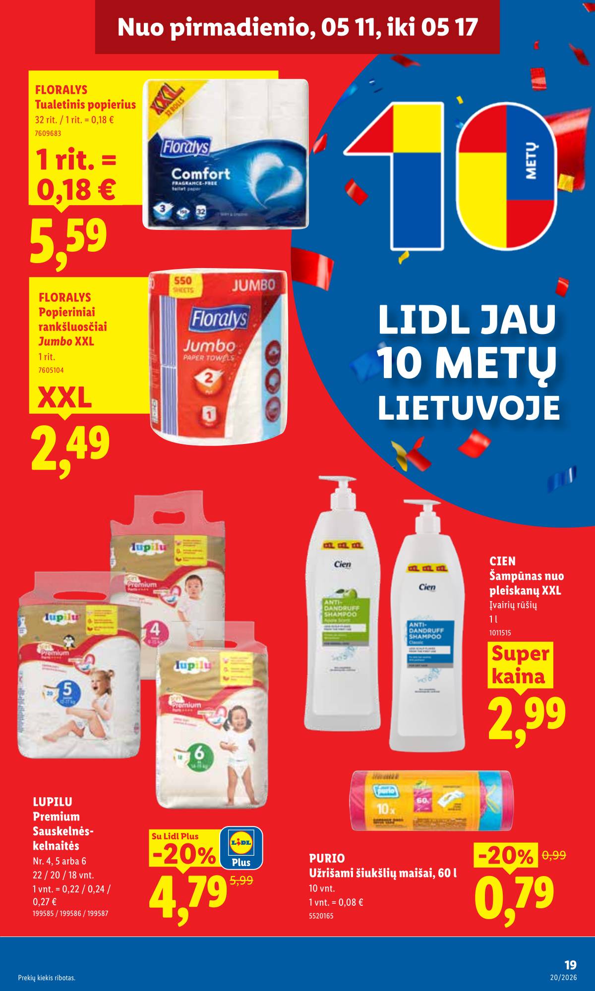 Lidl - LIDL SAVAITĖS Maisto prekių akcijų leidinys 19 puslapis