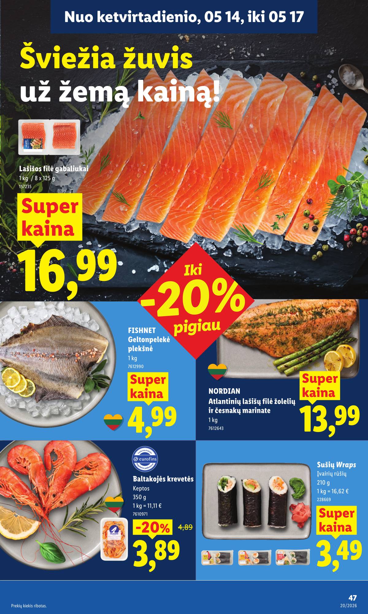 Lidl - LIDL SAVAITĖS Maisto prekių akcijų leidinys 49 puslapis