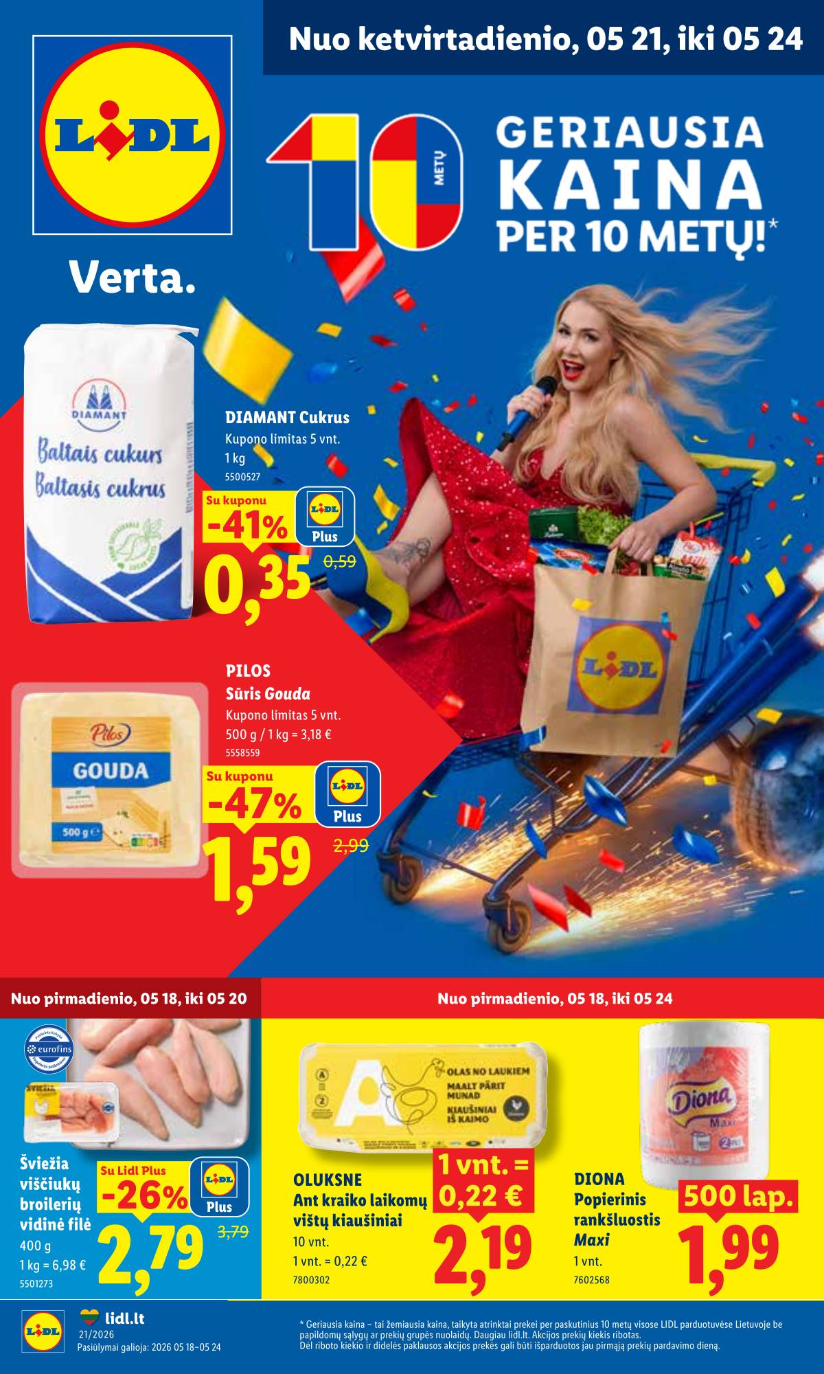 Lidl - LIDL SAVAITĖS Maisto prekių akcijų leidinys 1 puslapis