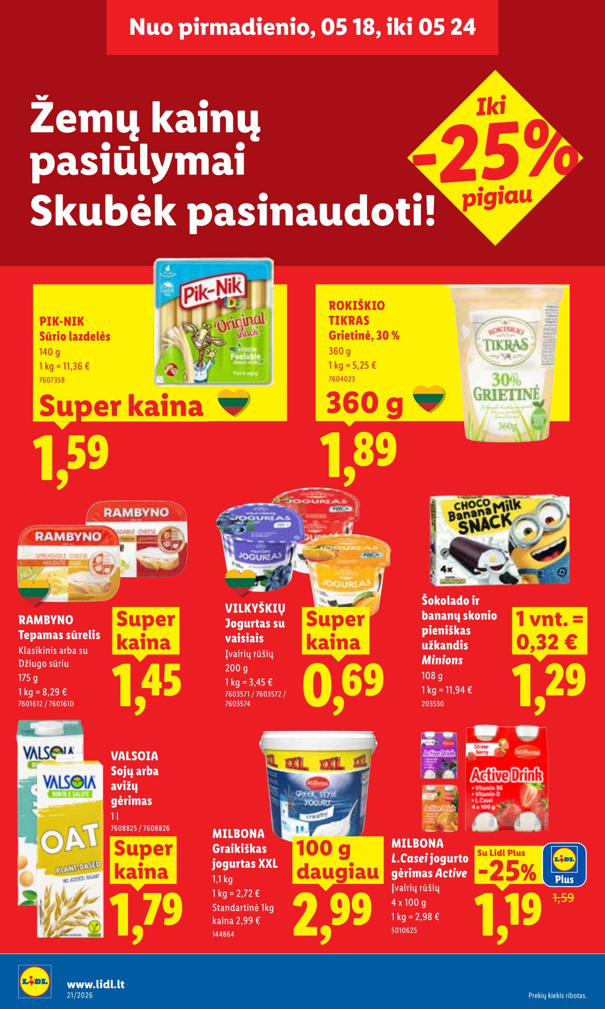Lidl - LIDL SAVAITĖS Maisto prekių akcijų leidinys 16 puslapis